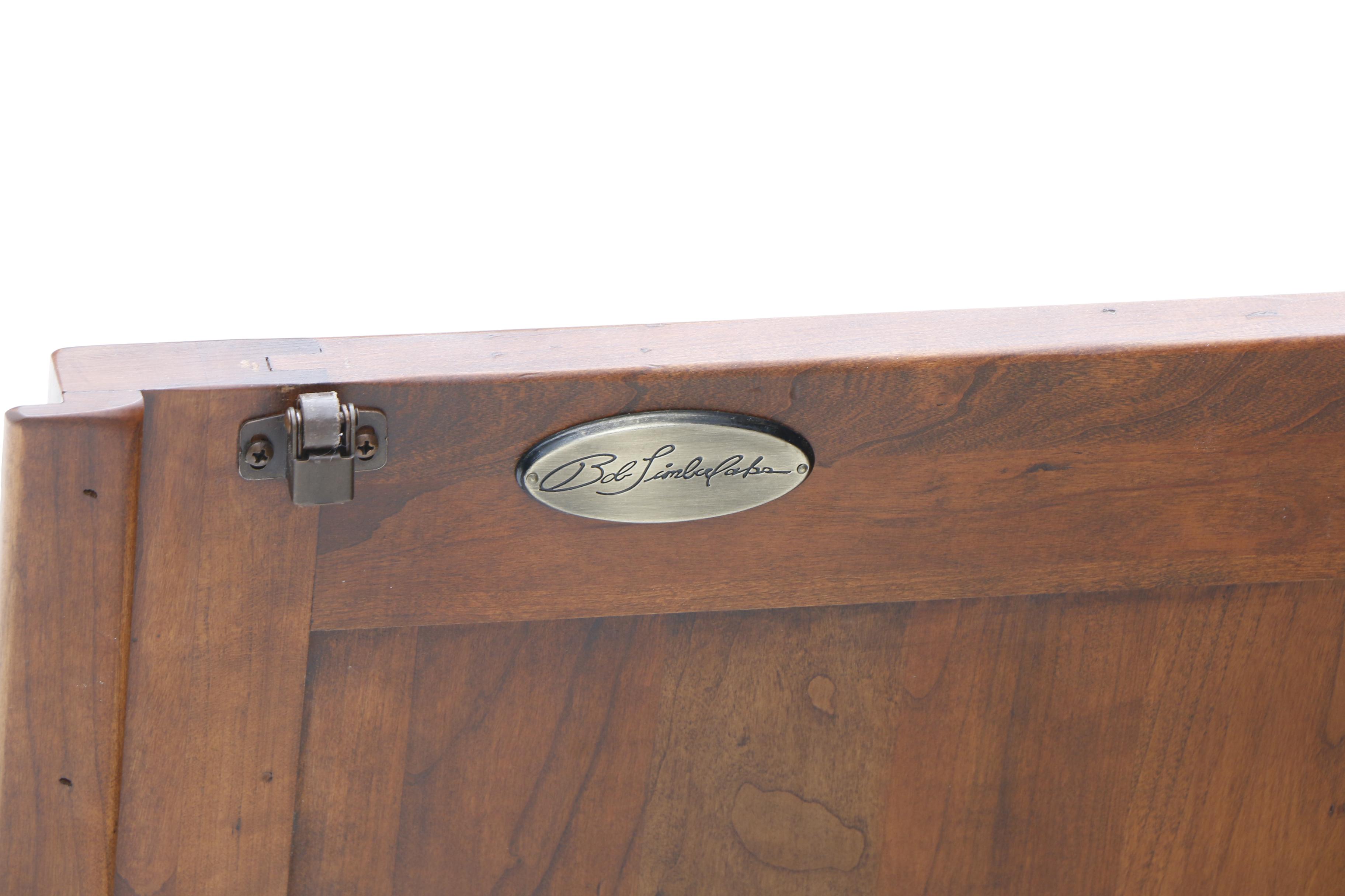 Contemporary Mahogany Finish Bookcase on by Bob Timberlake for