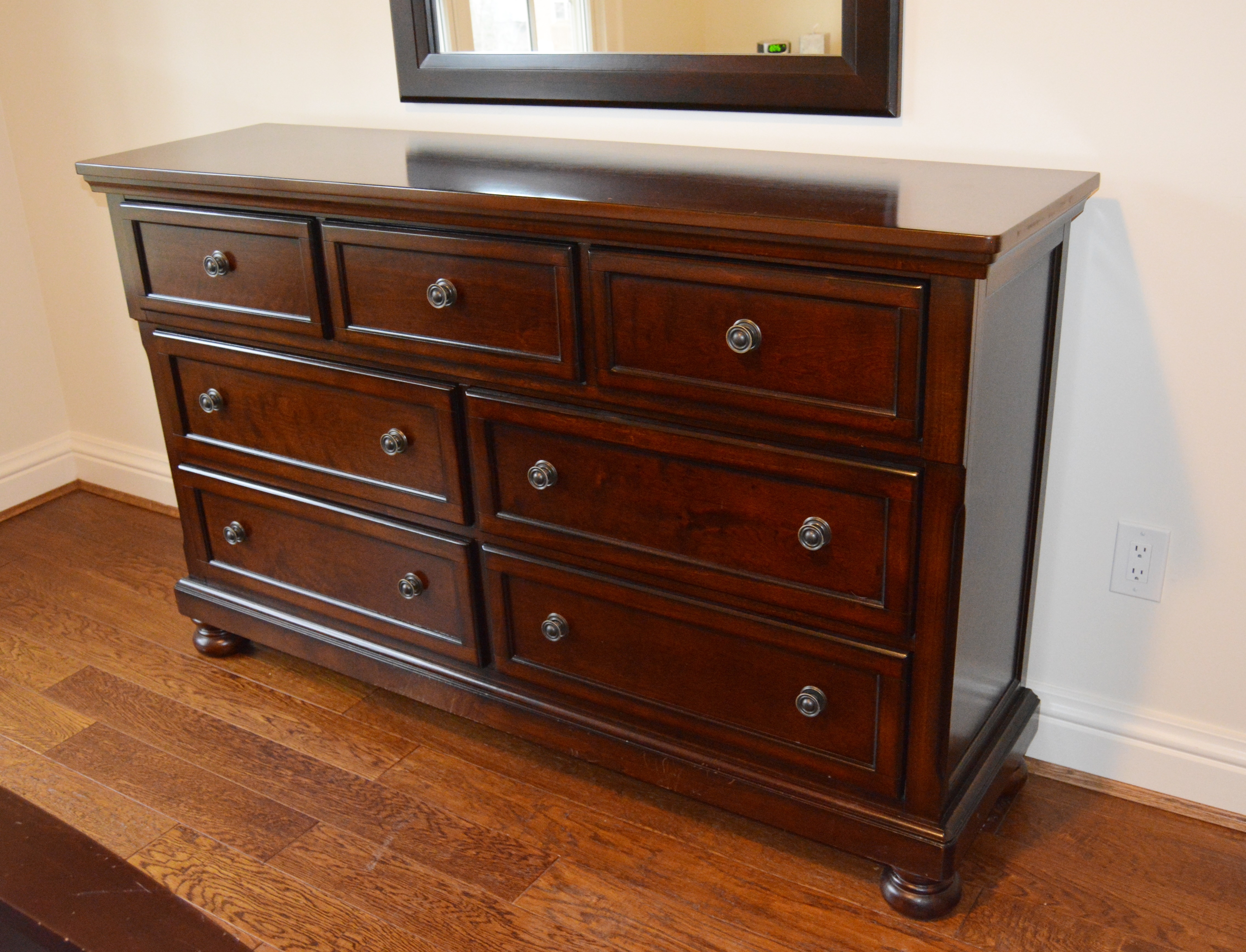 Dresser and Wall Mirror by Walter of Wabash EBTH