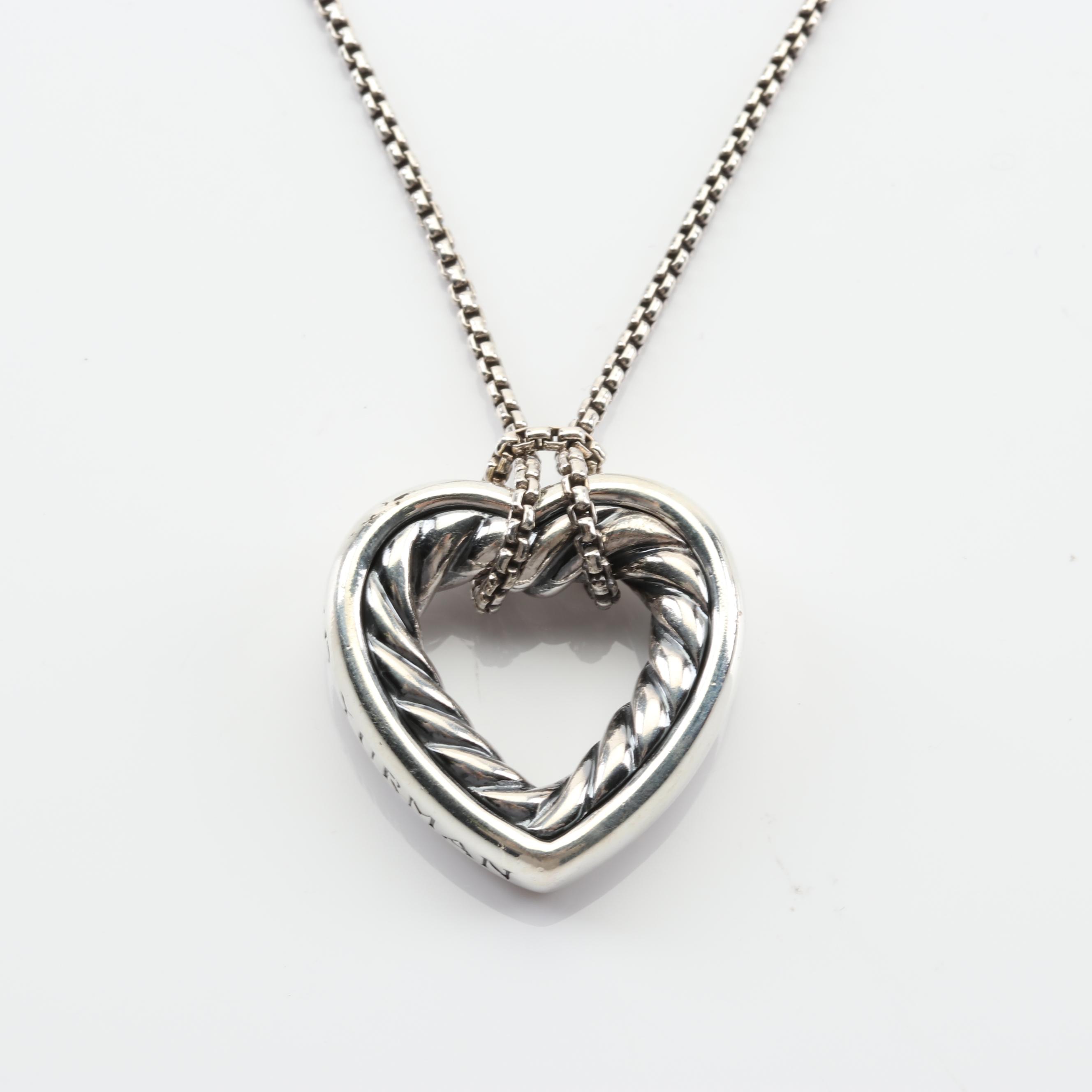 david yurman cable heart necklace