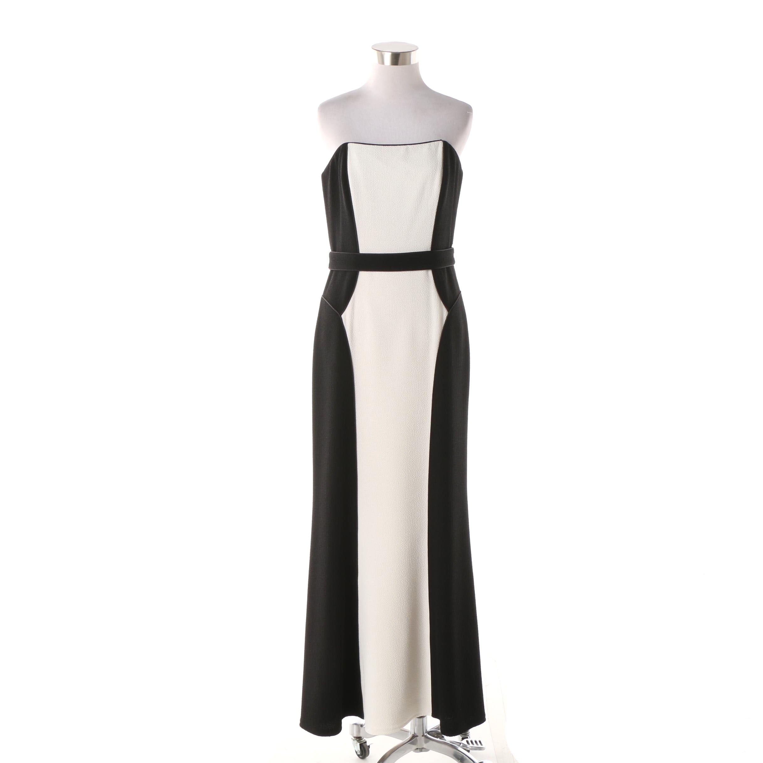 david meister black gown