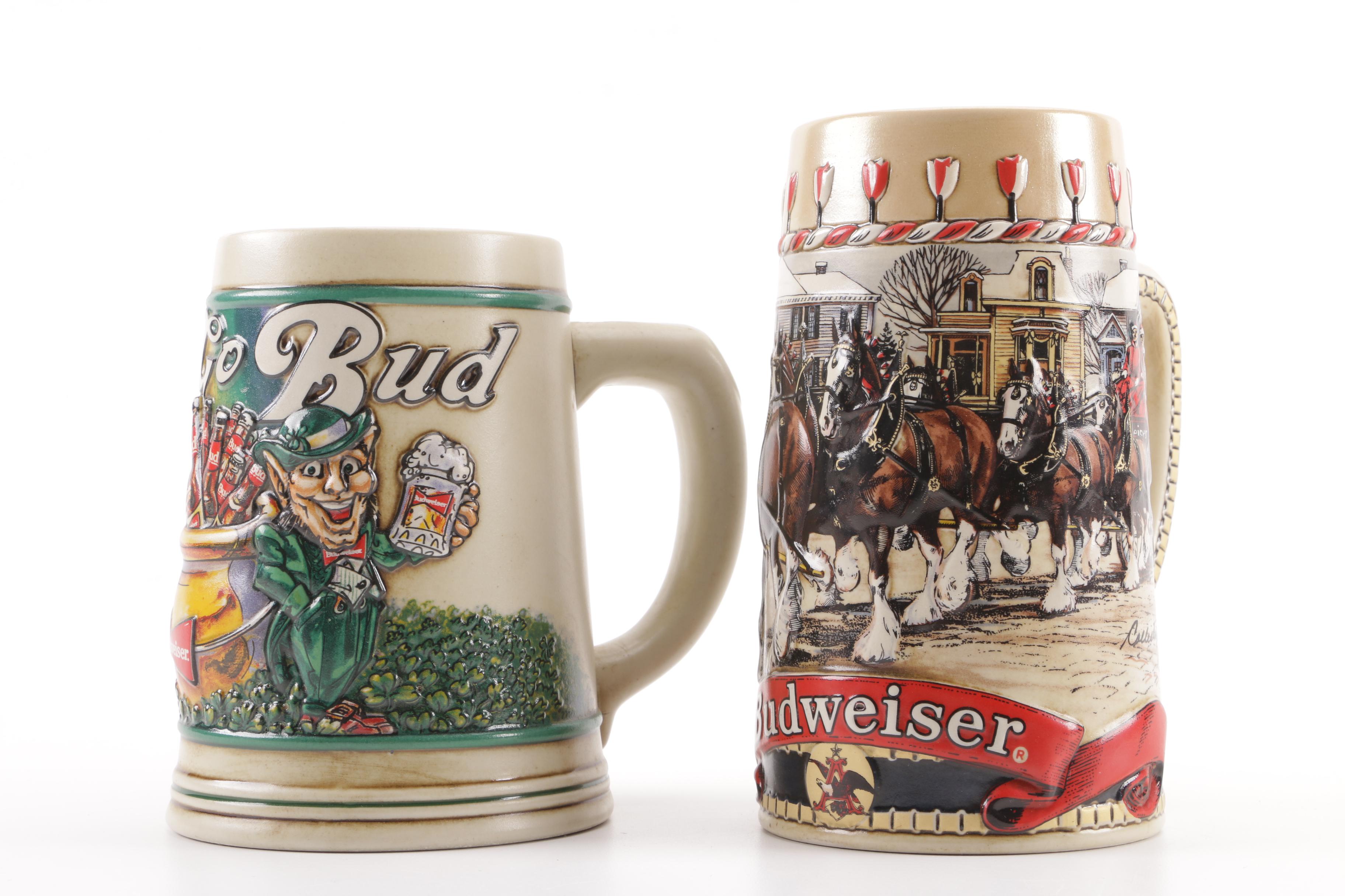 Collectible Budweiser Beer Steins, 1990s EBTH