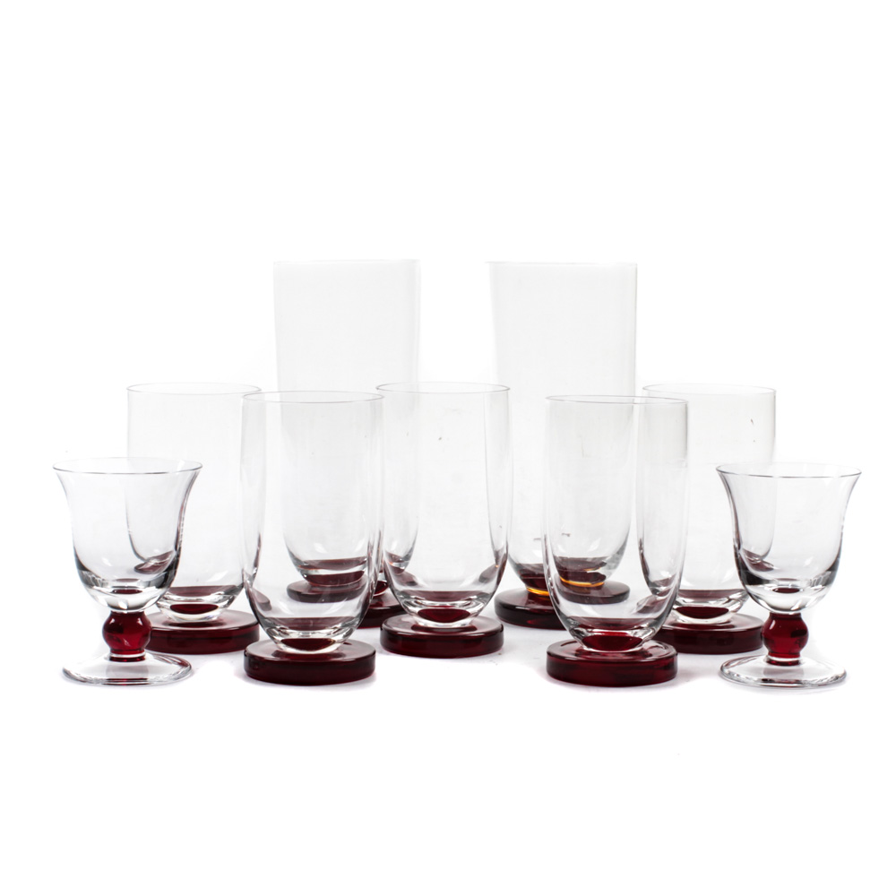 Vintage Blown Glass Drinkware, Mid20th Century EBTH