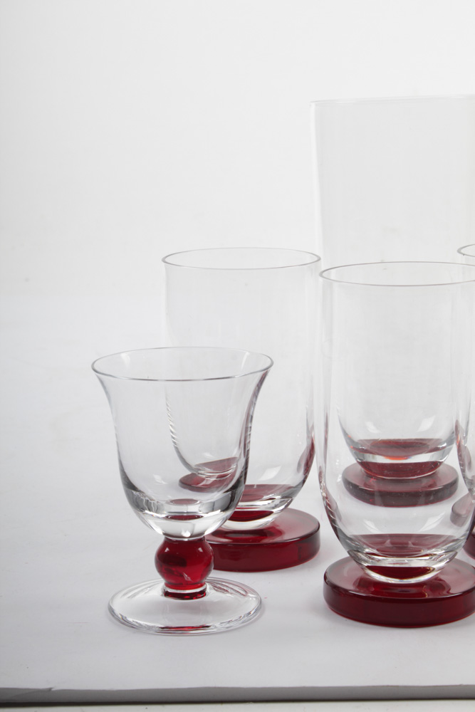 Vintage Blown Glass Drinkware, Mid20th Century EBTH