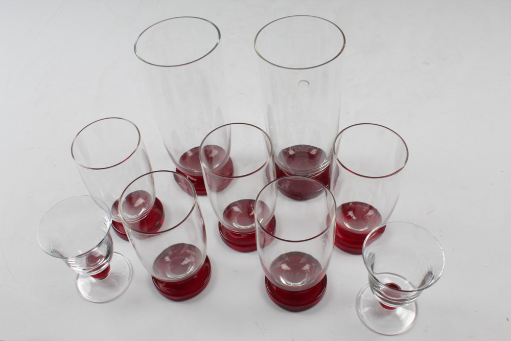 Vintage Blown Glass Drinkware, Mid20th Century EBTH