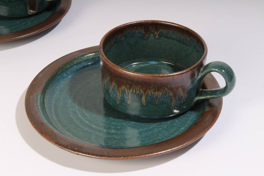 Douglas Ferguson for Pigeon Pottery Oversized Cups and Saucers EBTH