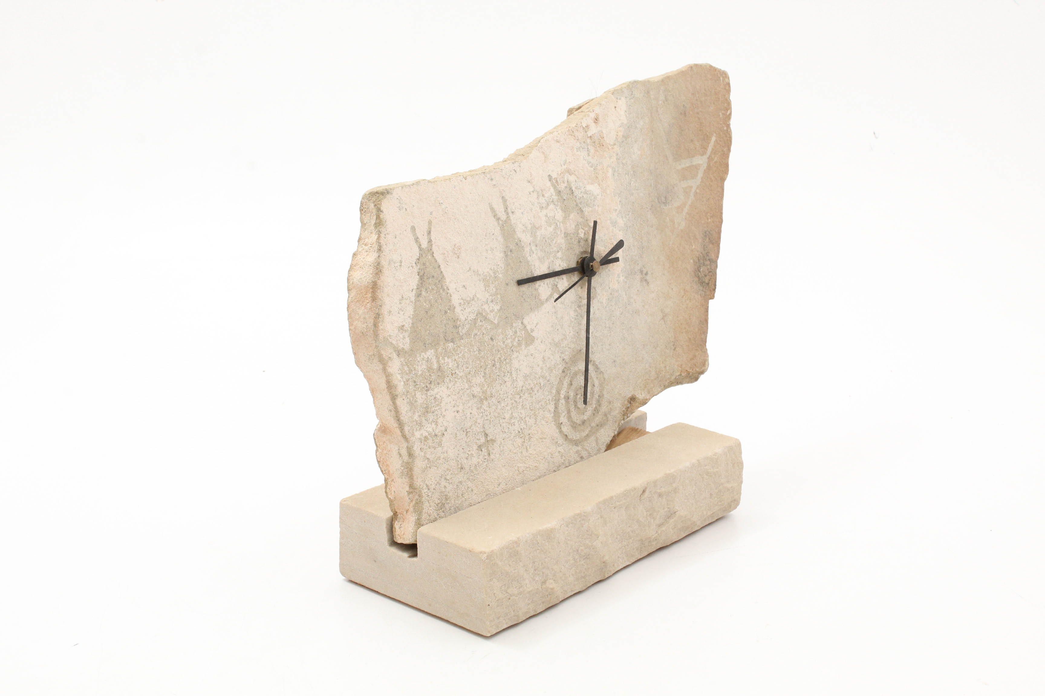 Southwestern Style Carved Sandstone Clock | EBTH