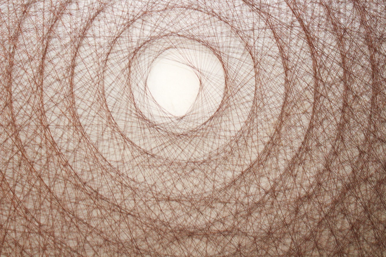 Framed Mid Century Optical Illusion String Art | EBTH