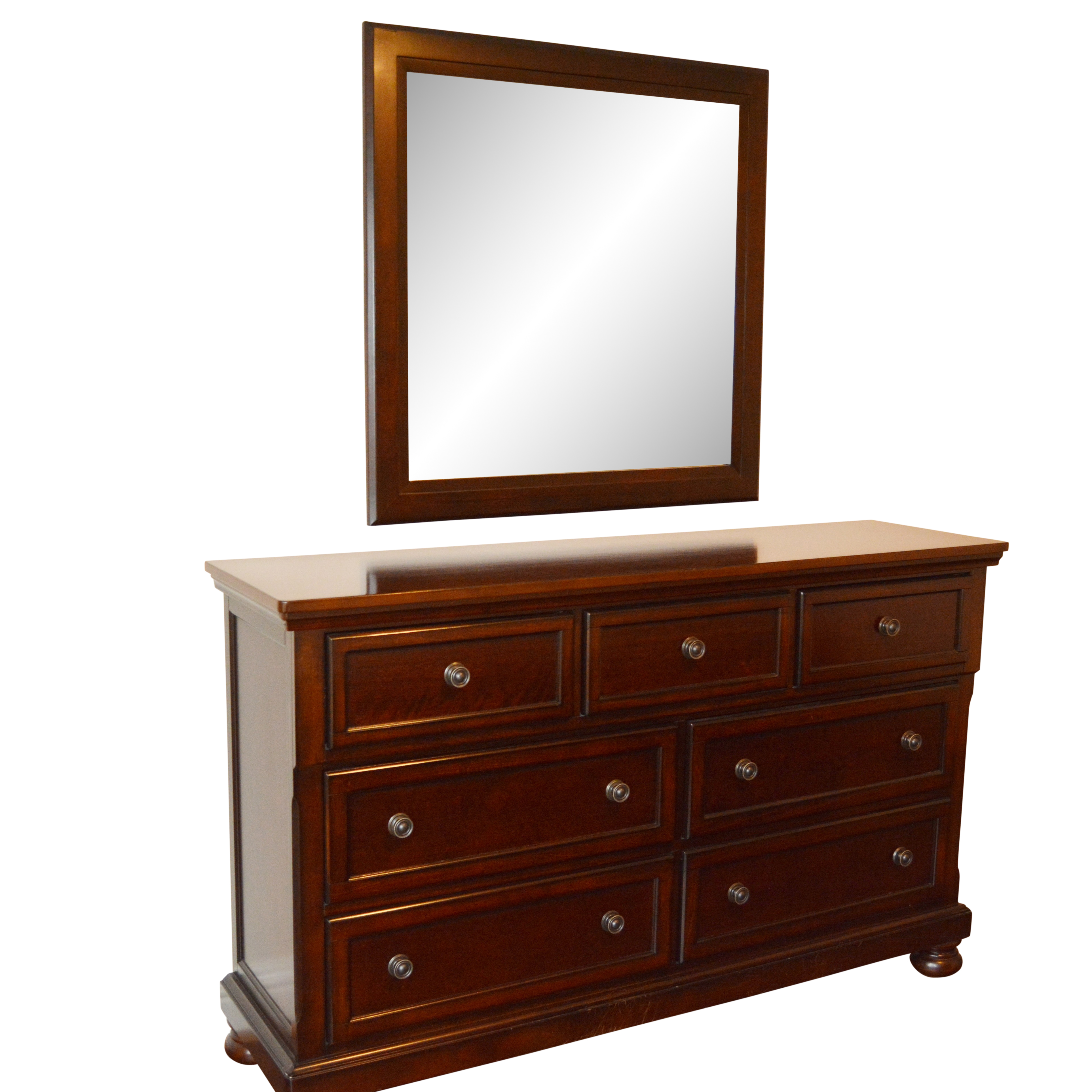 Dresser and Wall Mirror by Walter of Wabash EBTH