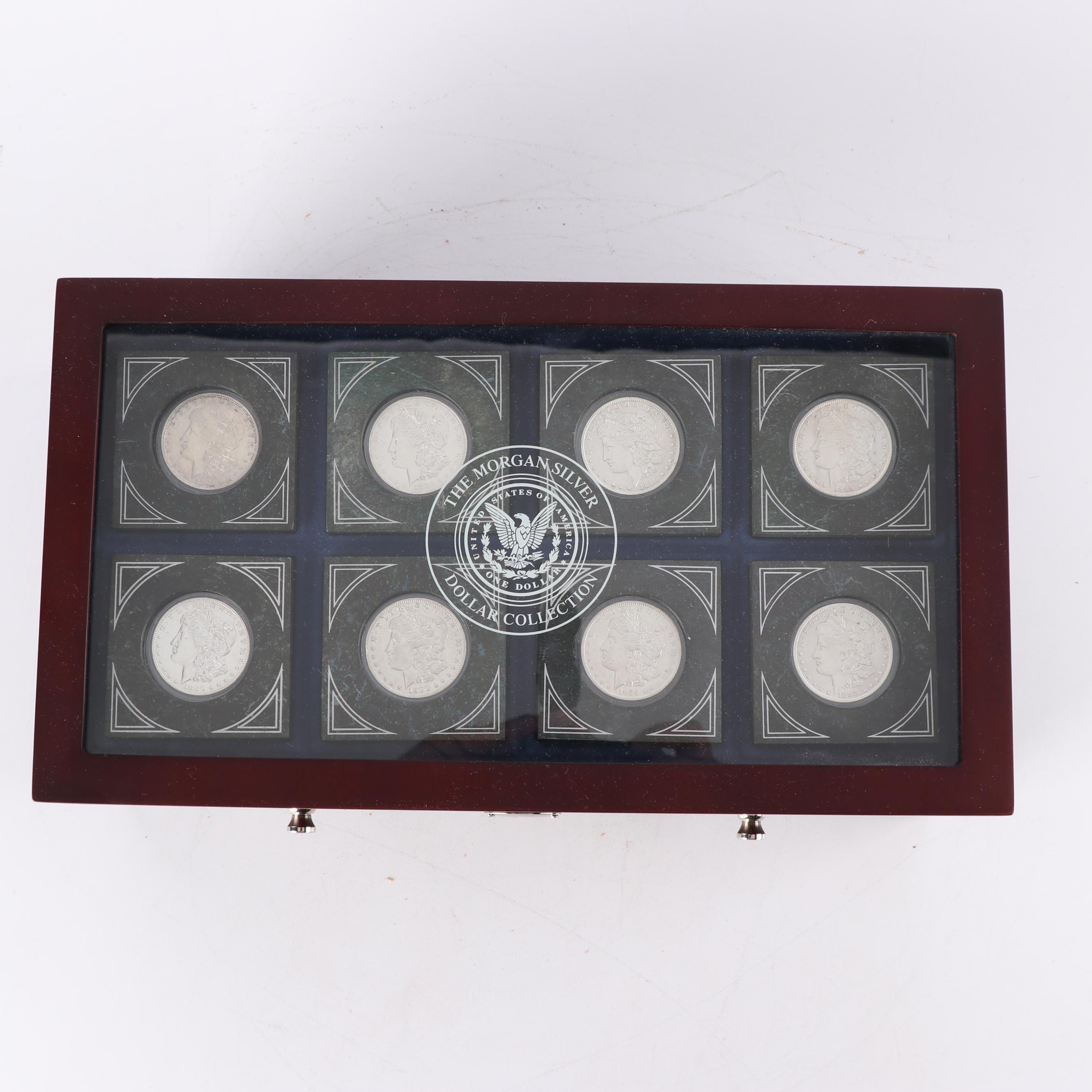 Silver Dollar Collection in Display Case, 1883 1904 EBTH
