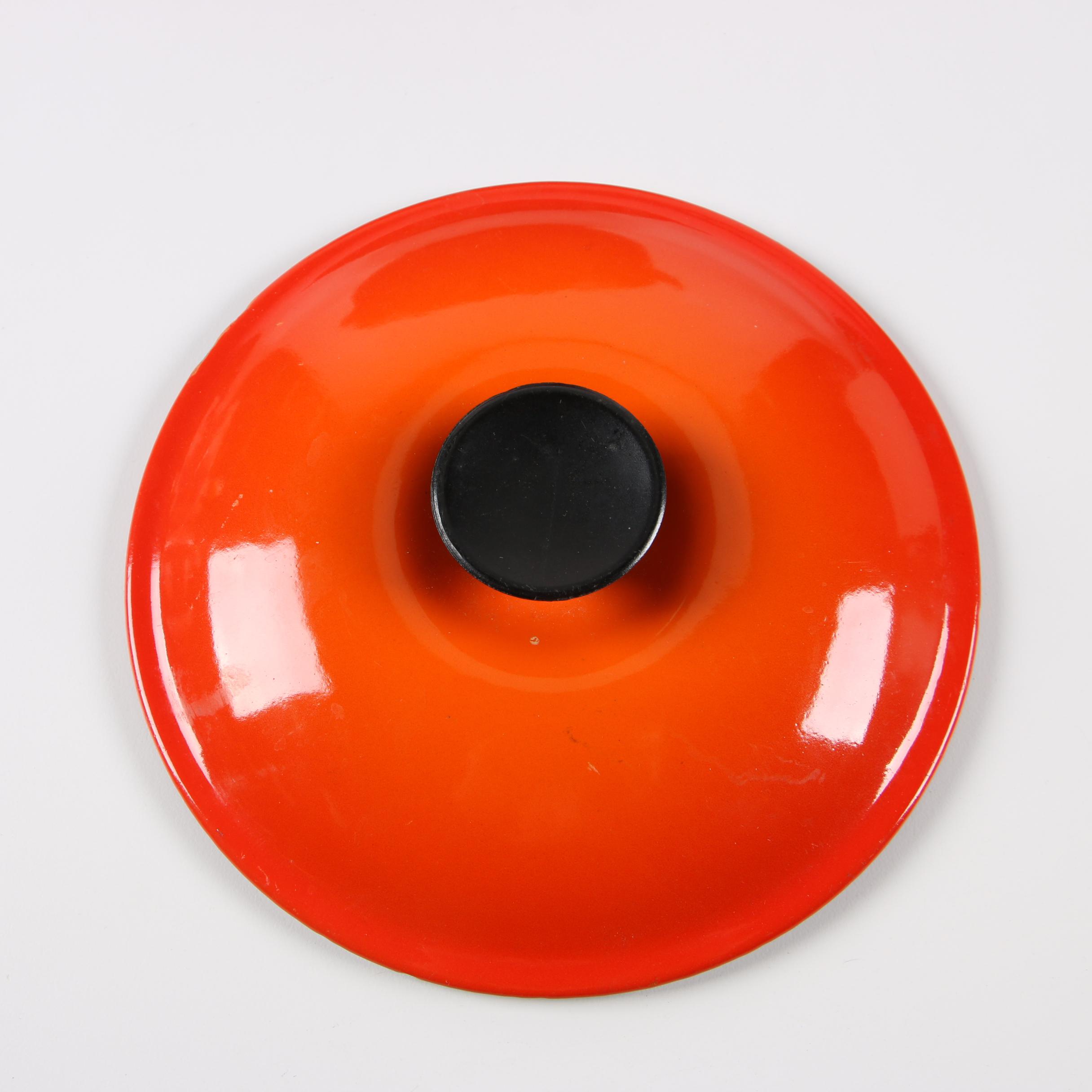 Le Creuset "Flame" Cast Iron Braiser with Additional Lid EBTH