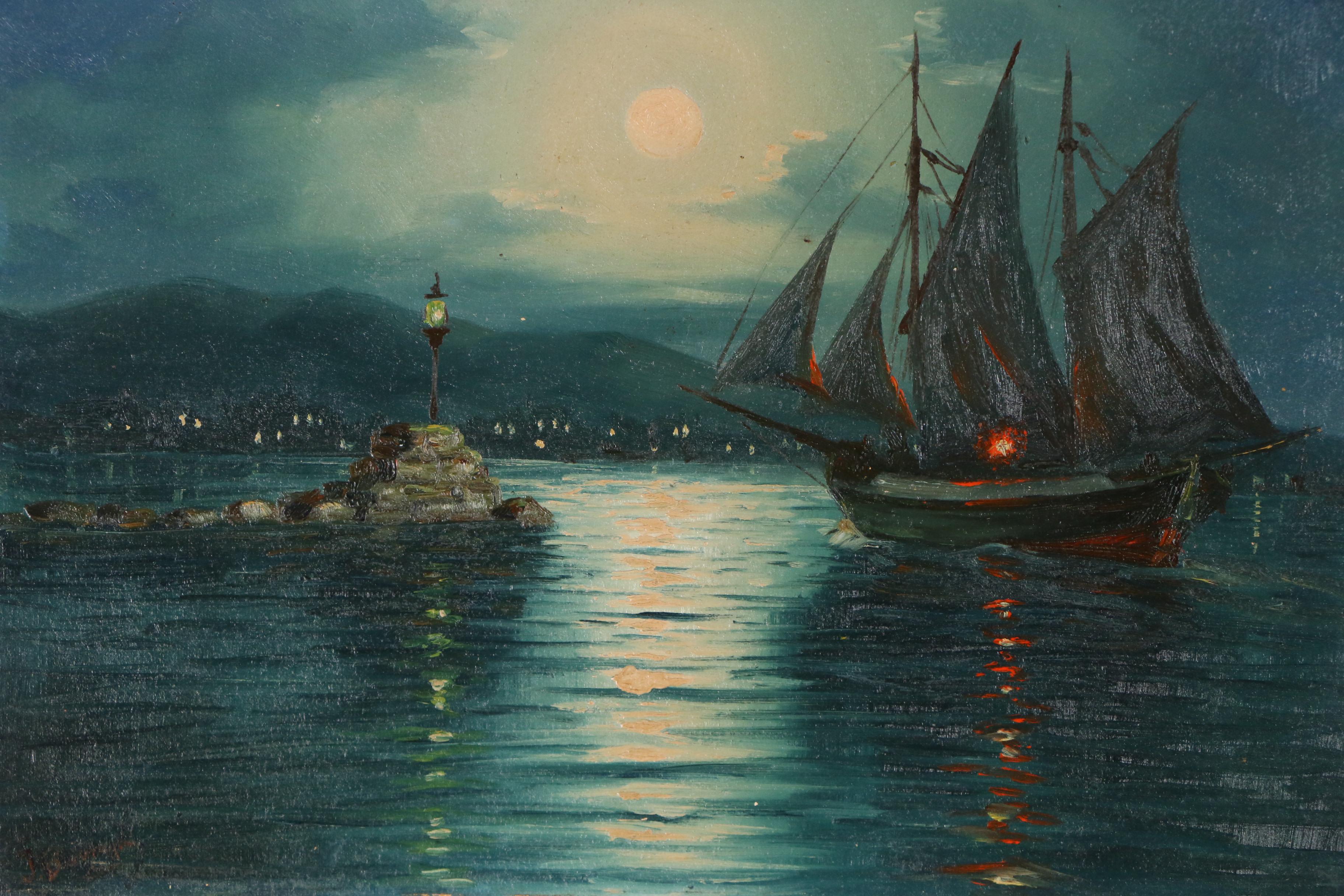 Nautical Oil Painting EBTH