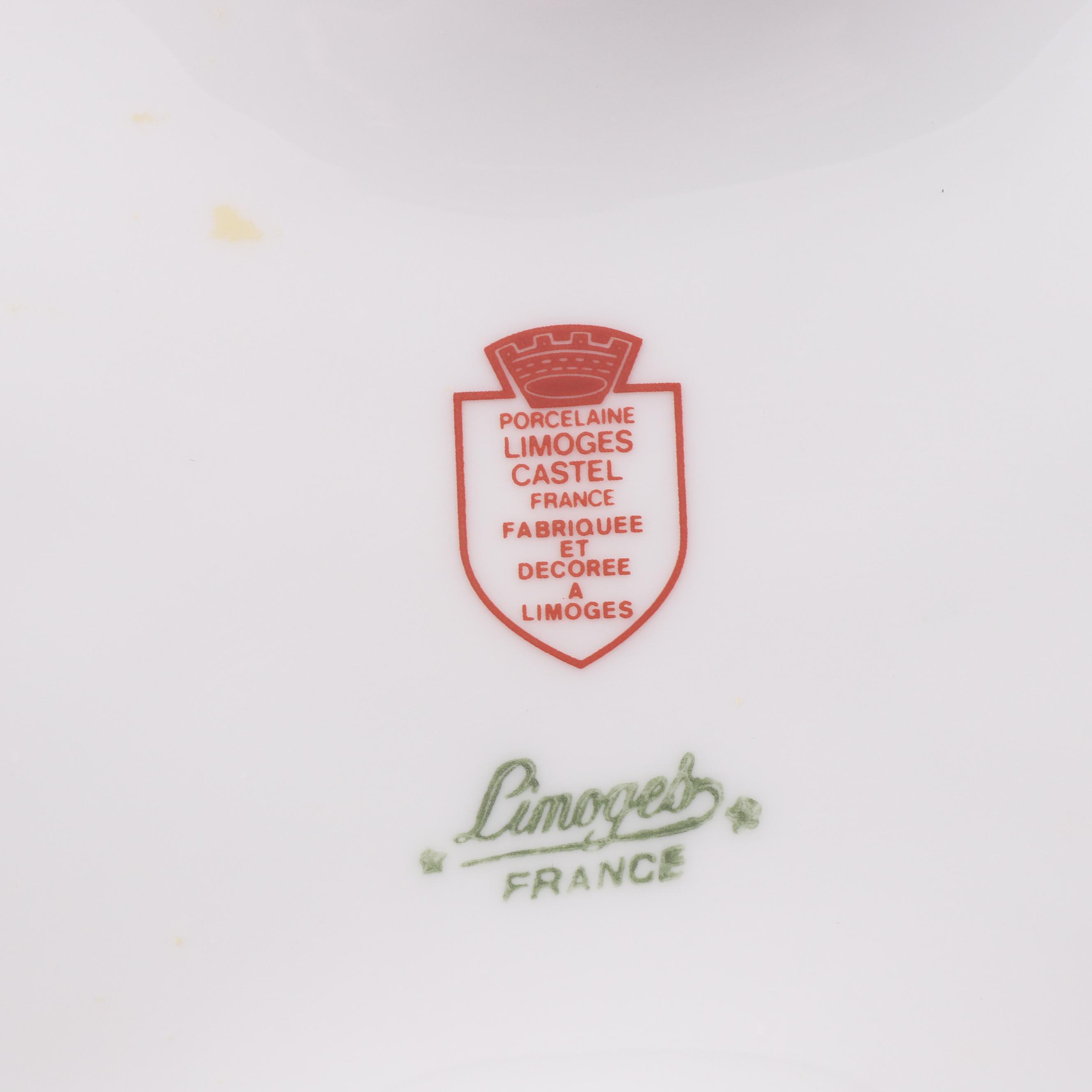 Castel Limoges Porcelain Footed Centerpiece Bowls EBTH