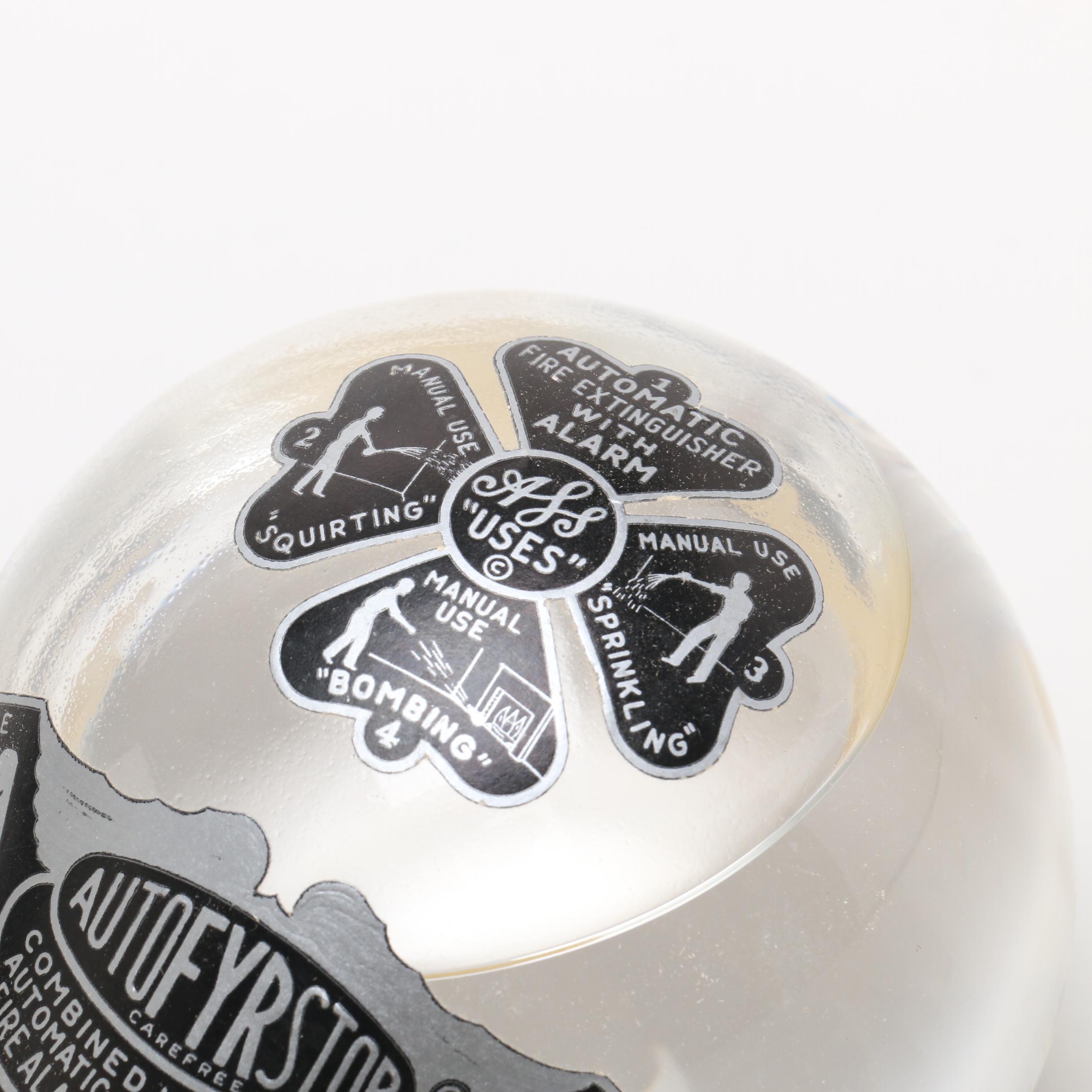 Vintage AutoFYRstop Fire Extinguisher Grenade EBTH