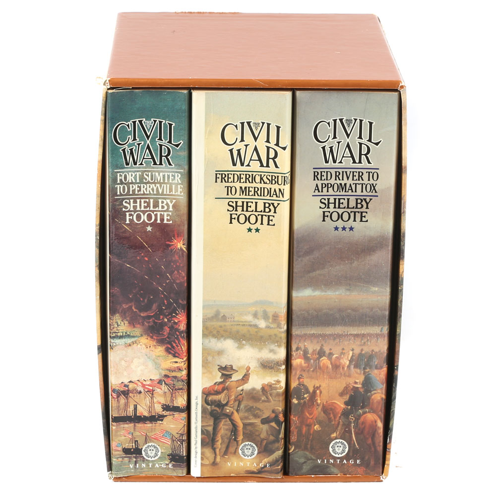 "Civil War" by Shelby Foote in Three Volumes, 1986 EBTH