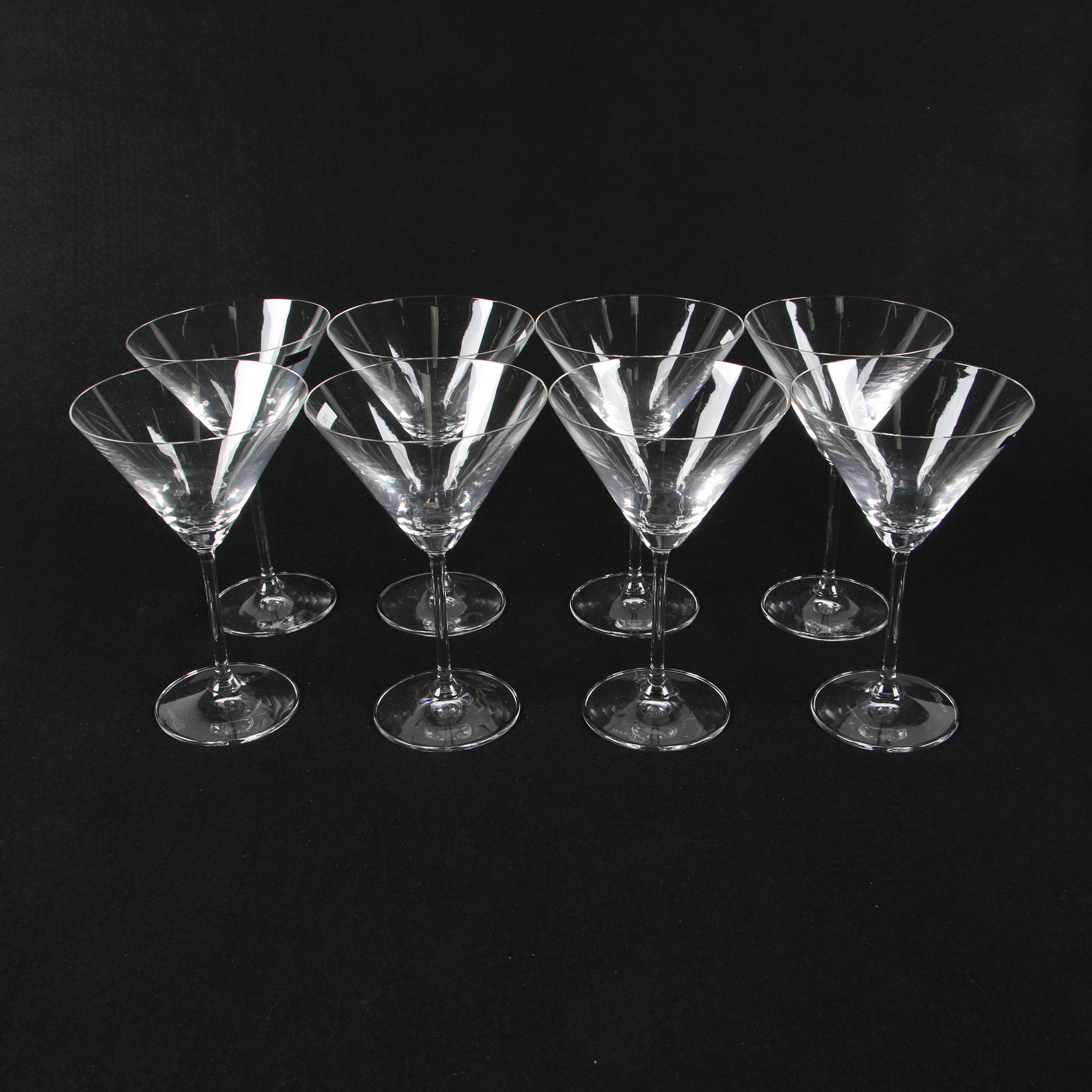 Marquis by Waterford Martini Glasses with "Brookside" Iced Beverage Set