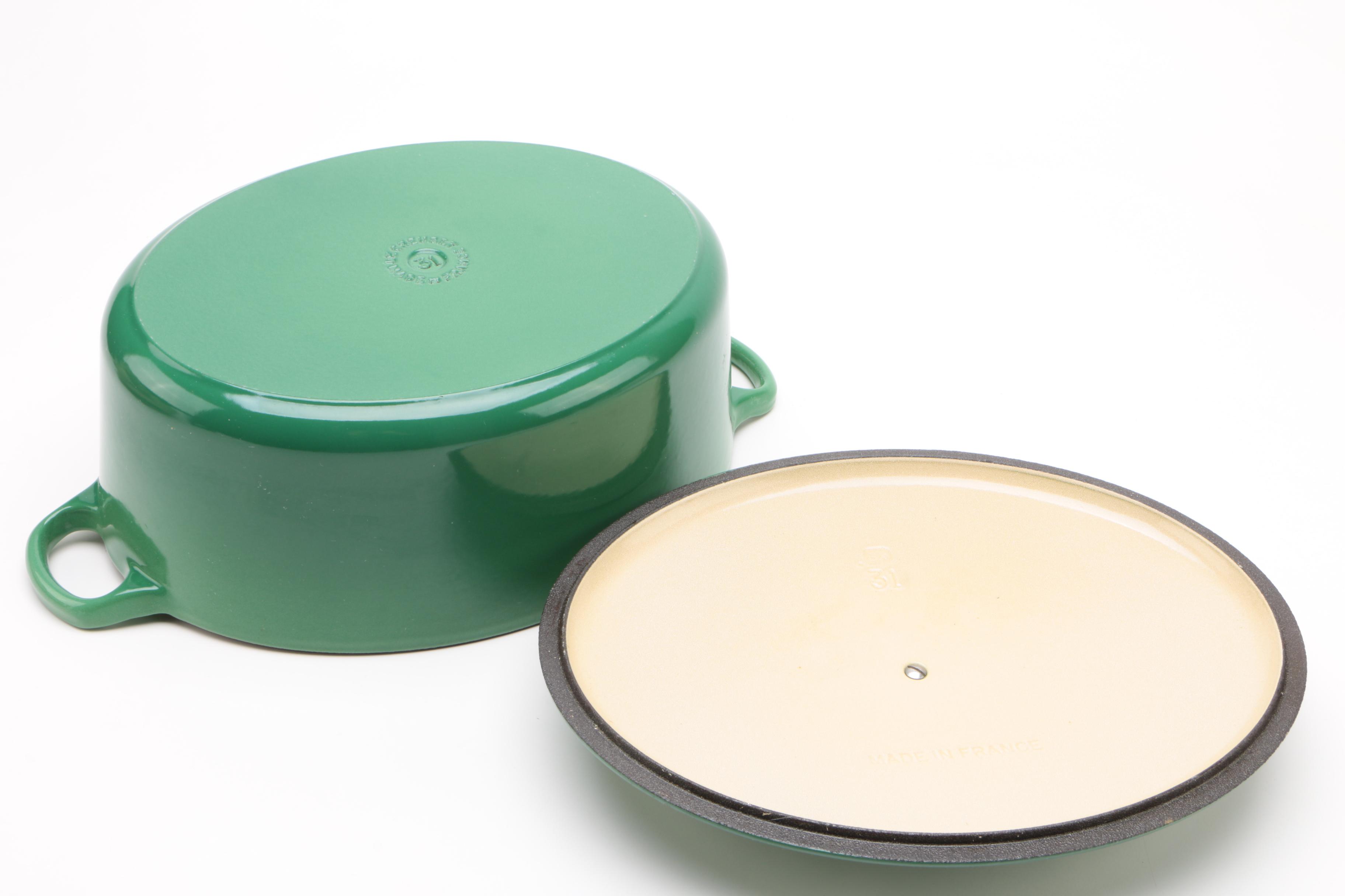 Le Creuset Enameled Cast Iron 6.75Quart Oval Dutch Oven in Fennel