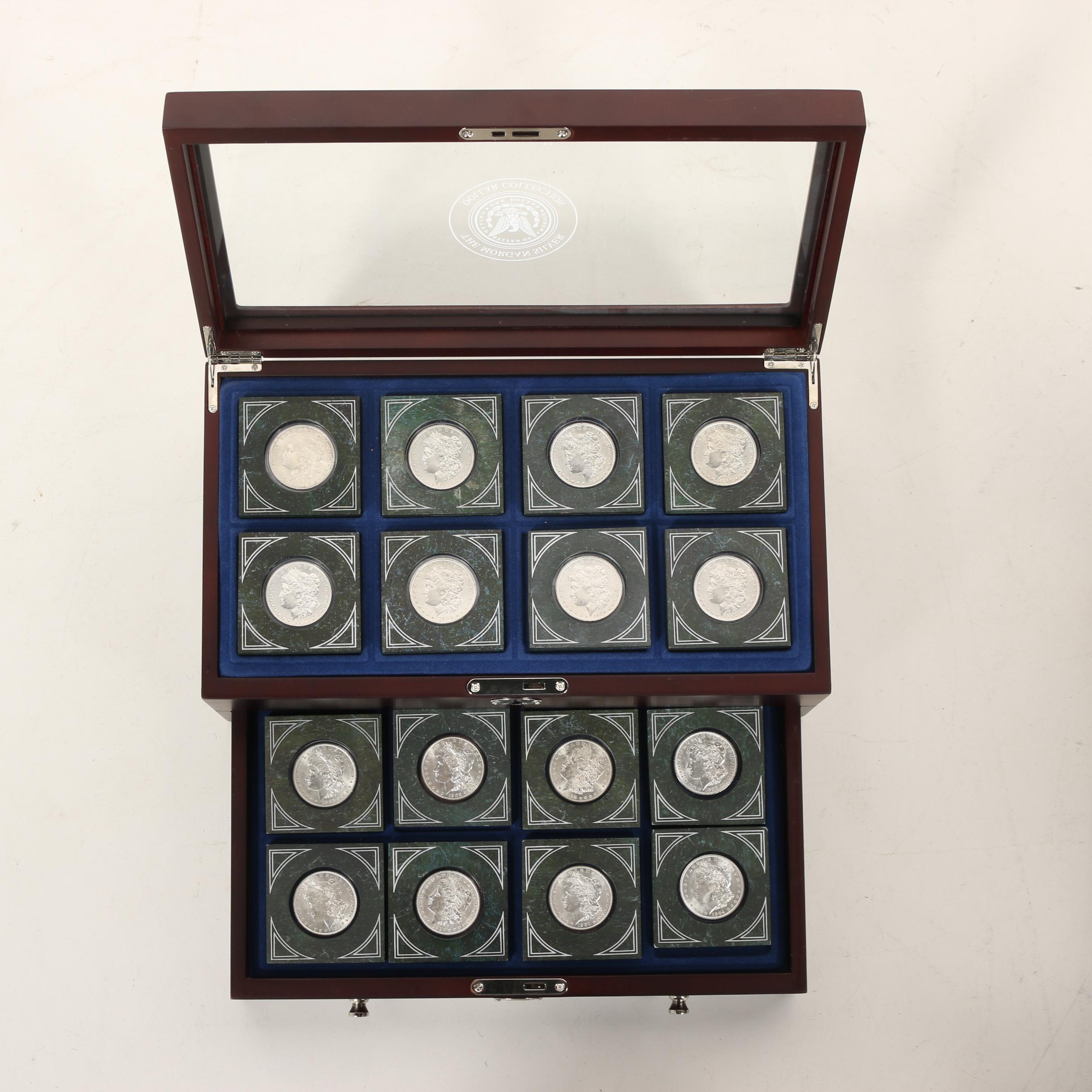 Silver Dollar Collection in Display Case, 1883 1904 EBTH