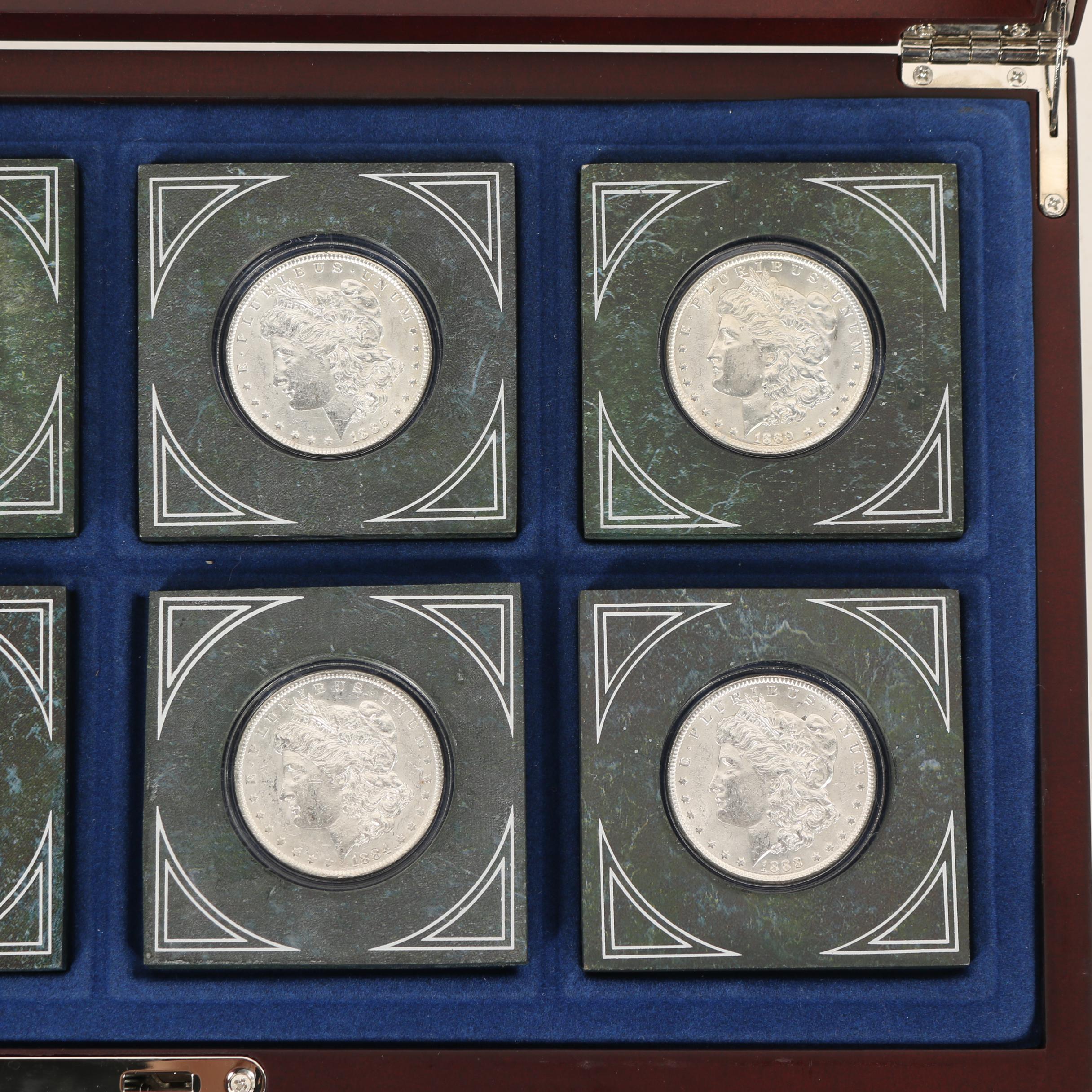Silver Dollar Collection in Display Case, 1883 1904 EBTH