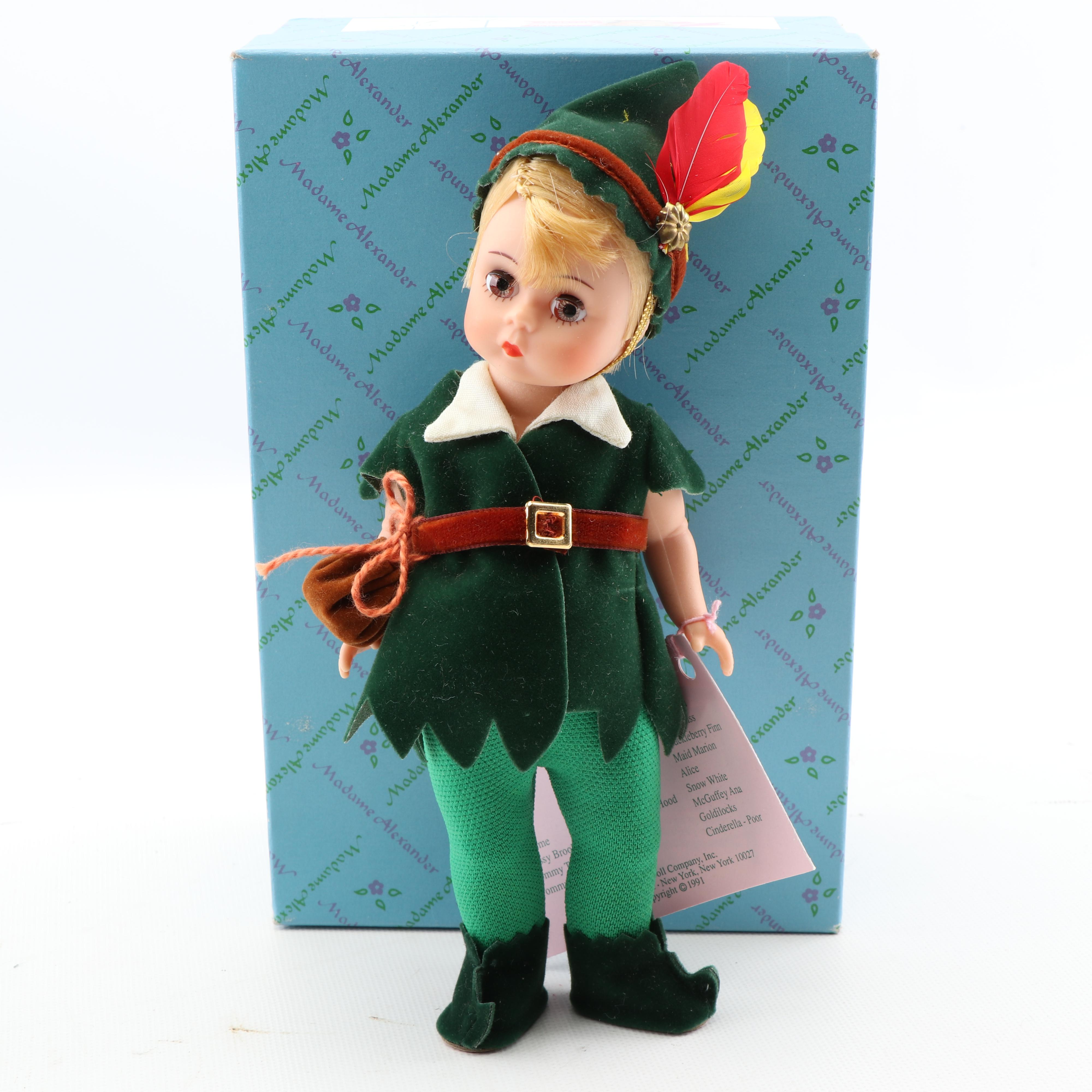 Madame Alexander Peter Pan and Tiger Lily Dolls EBTH