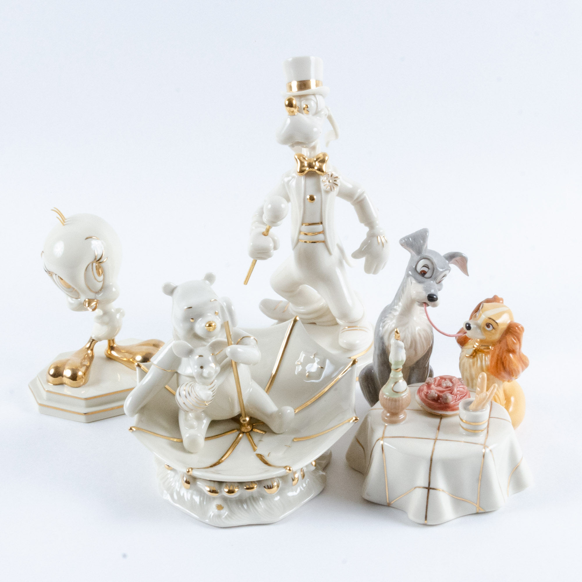 Disney "Showcase Collection" And Warner Bros. Porcelain Figurines By ...