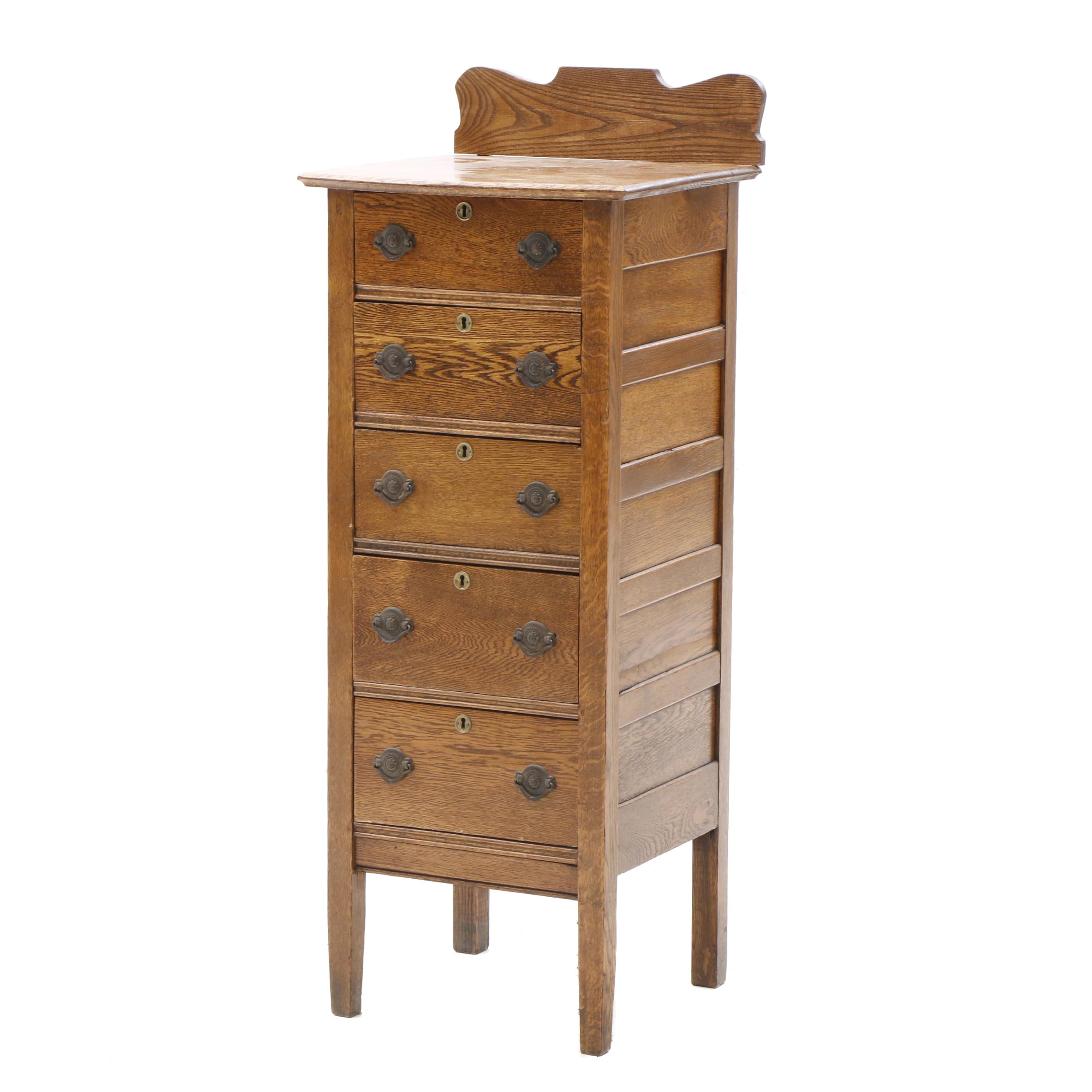 Early 1900s Oak Chest Of Drawers Ebth