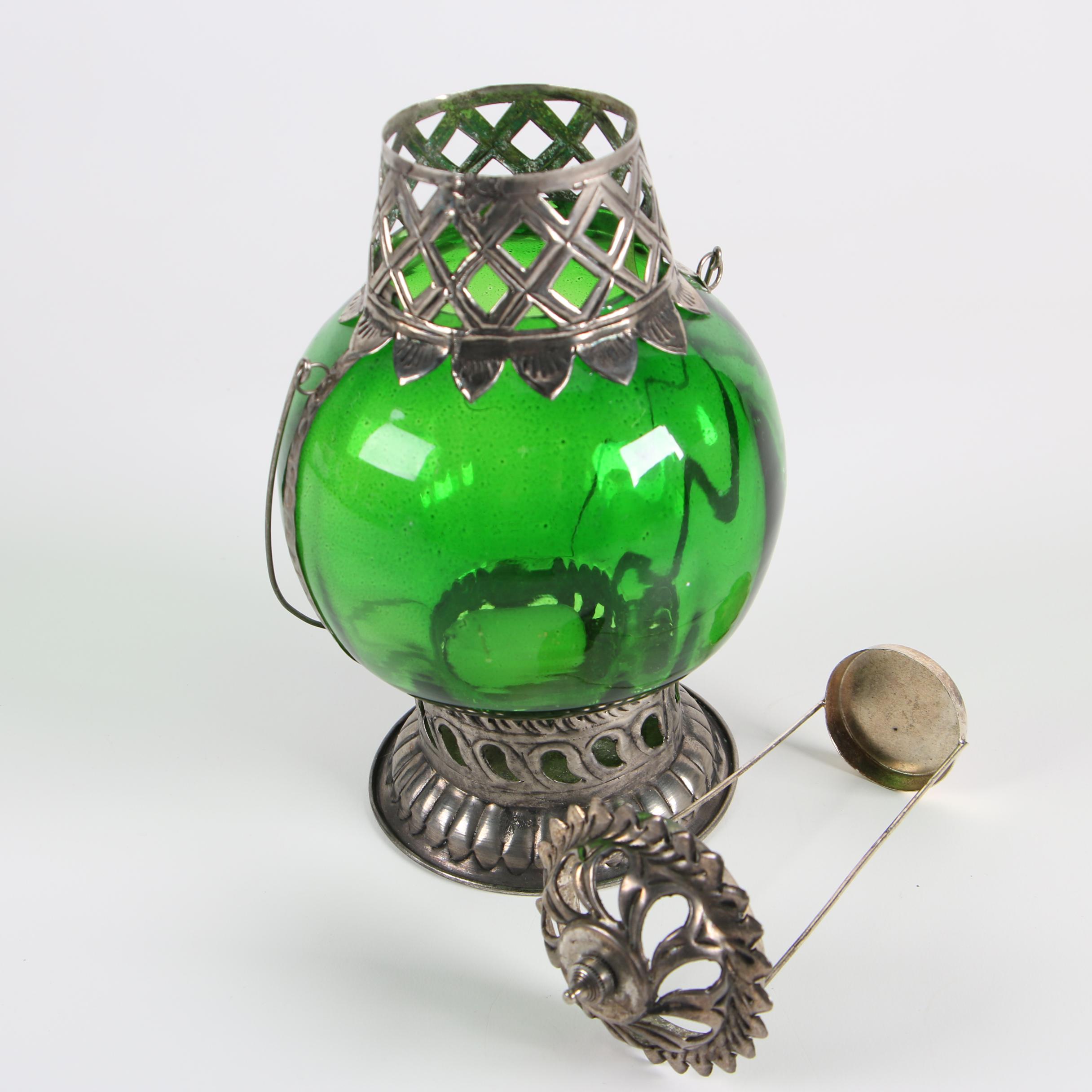 Colored Glass Tea Candle Lamps EBTH