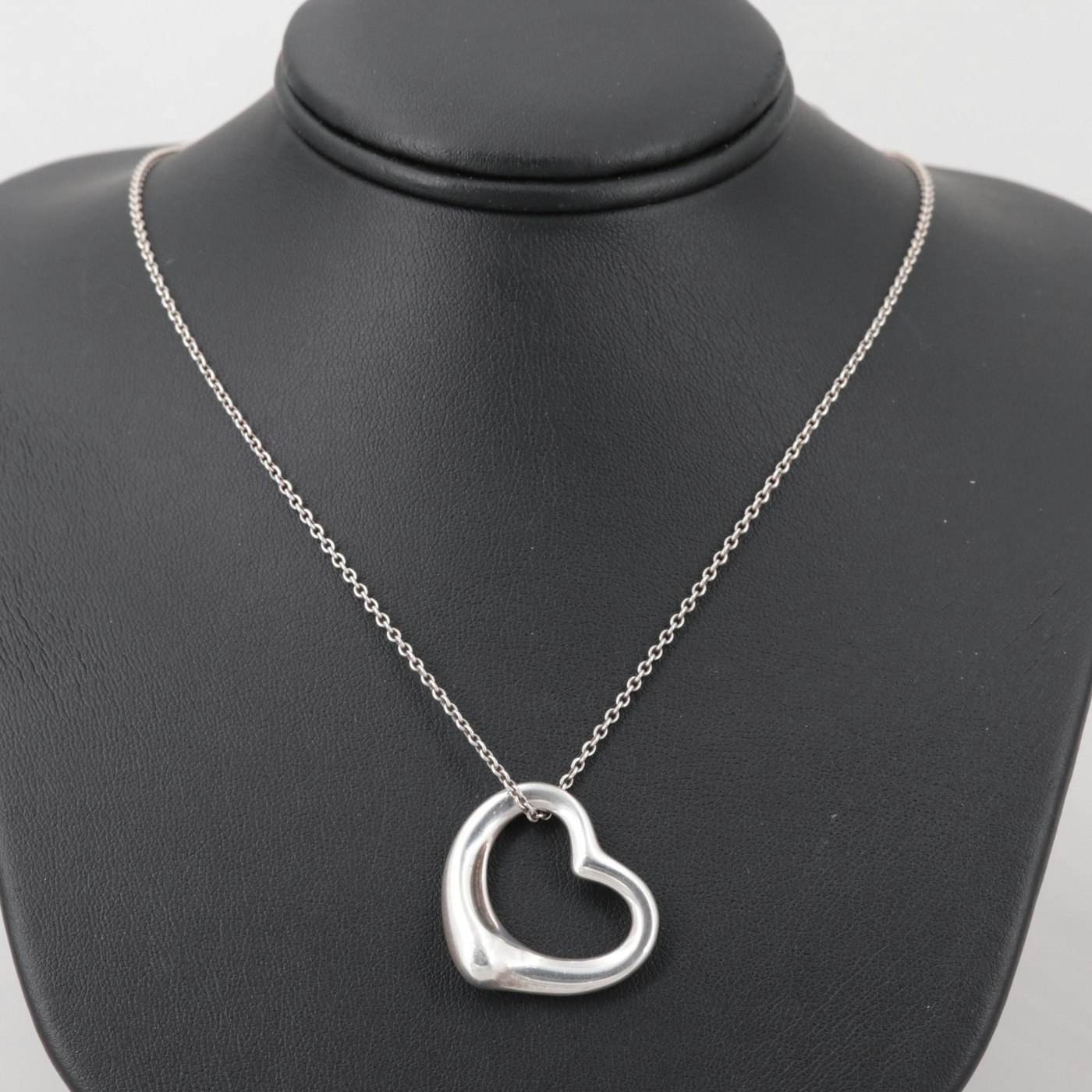 Elsa Peretti for Tiffany & Co "Open Heart" Sterling Silver Necklace | EBTH