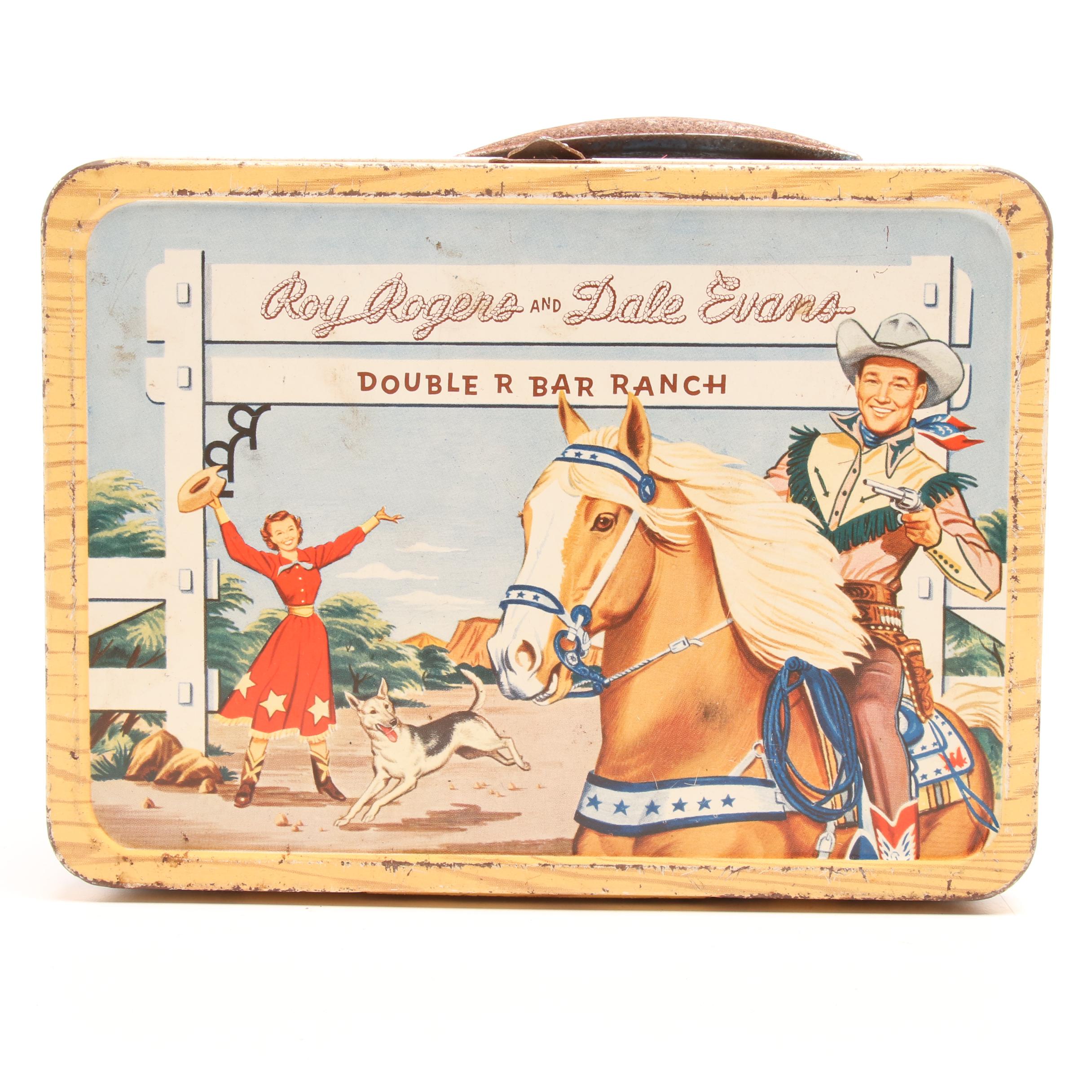 roy rogers and dale evans double r bar ranch lunch box