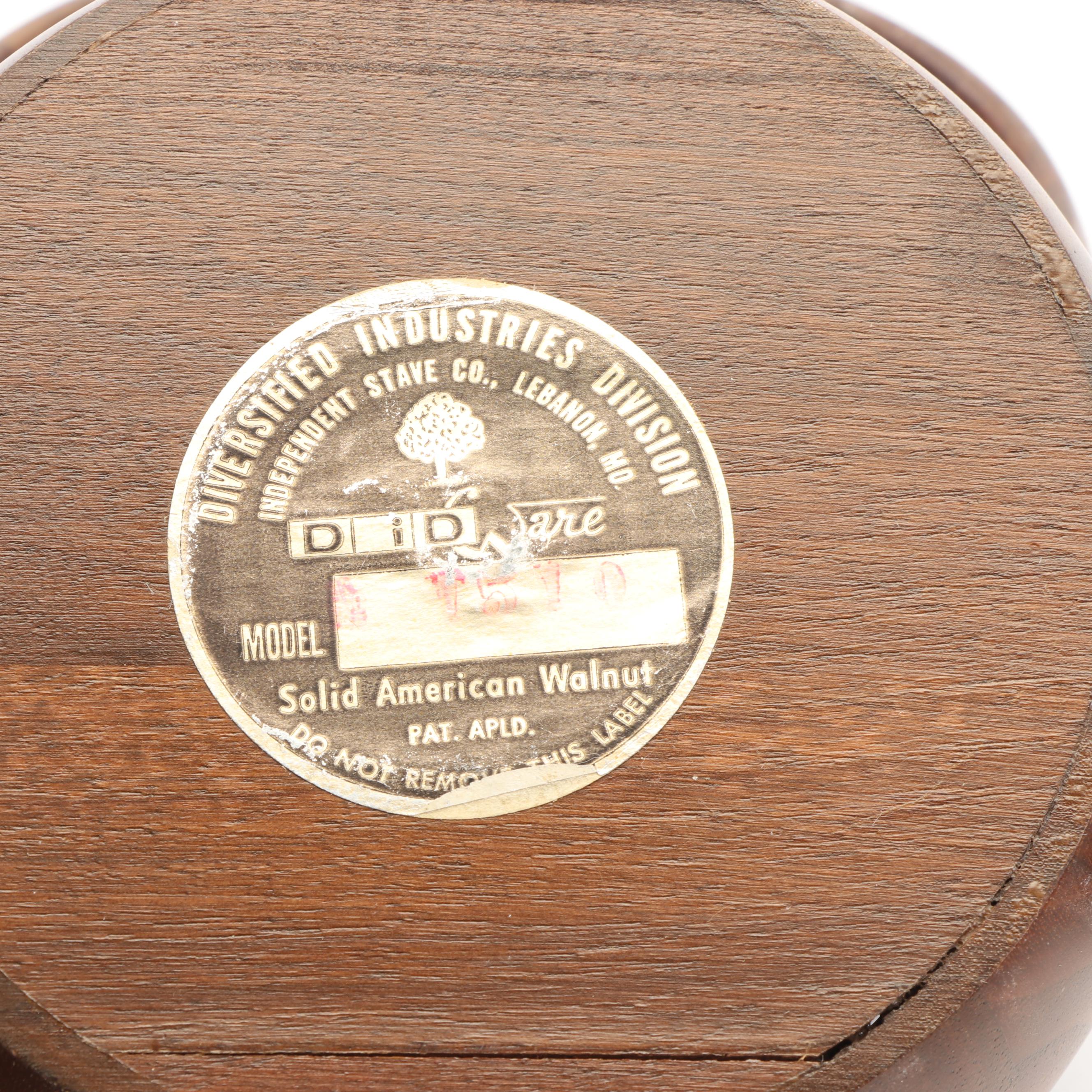 Walnut Salad Bowl Set EBTH