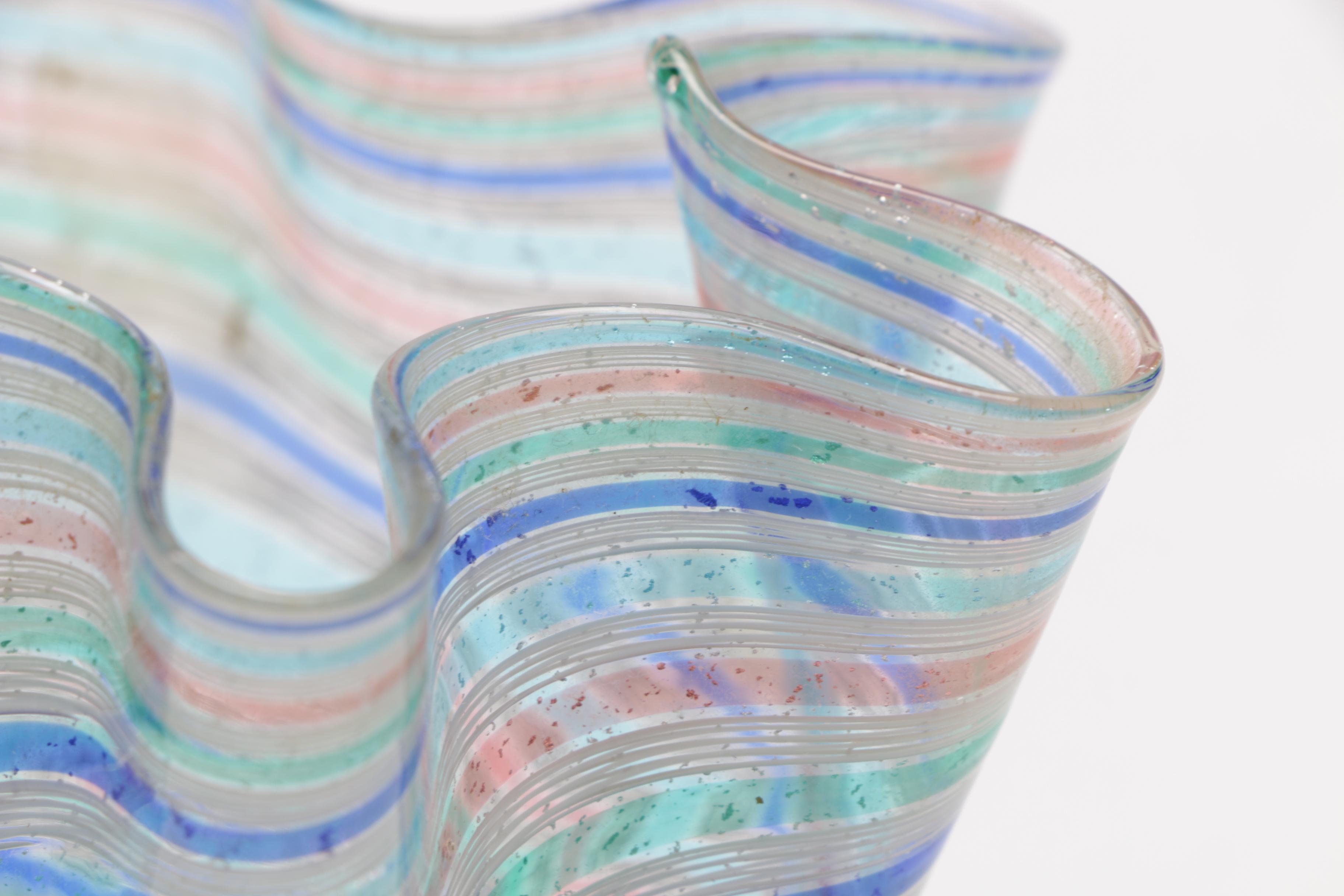 Murano Art Glass Handkerchief Vase EBTH