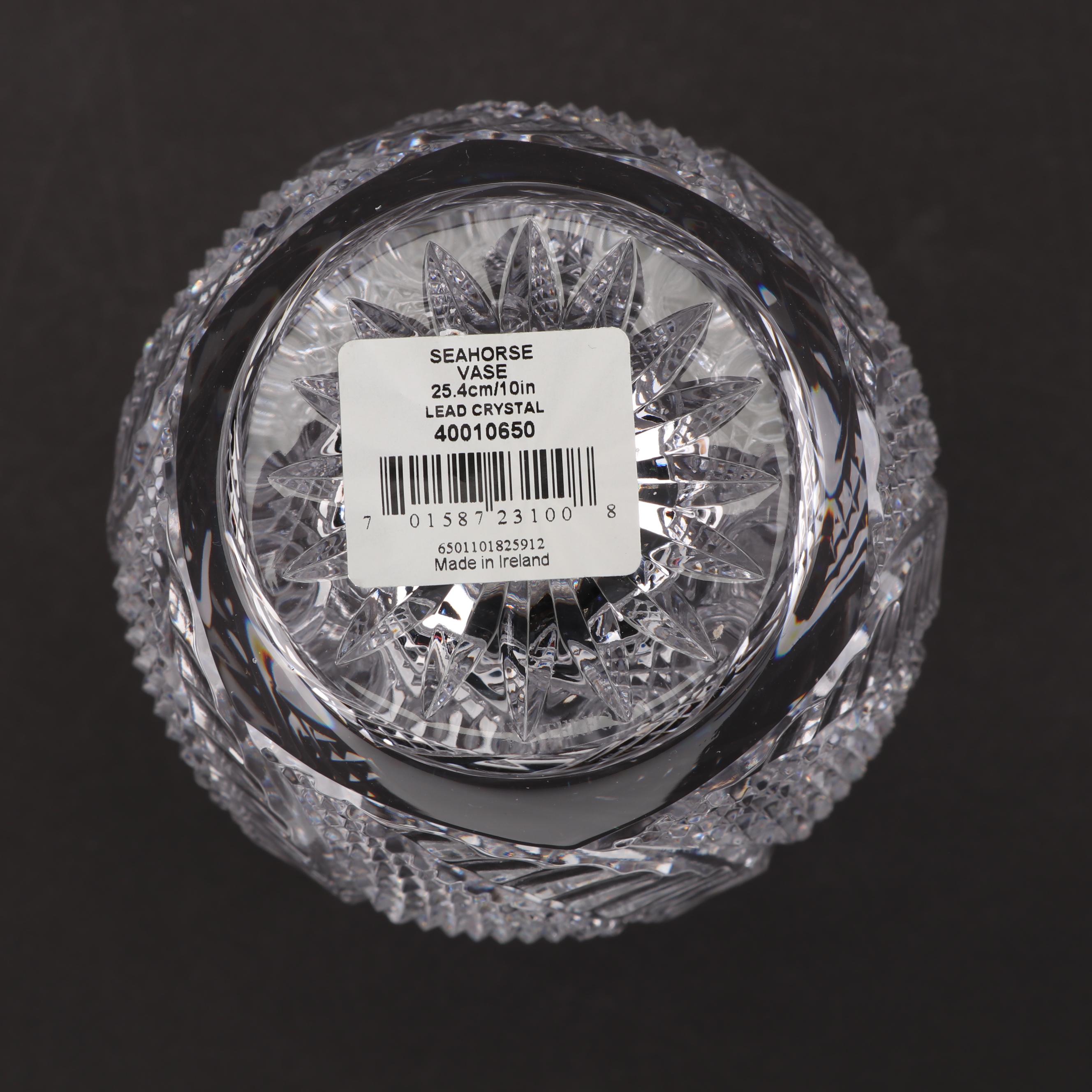 Waterford Crystal "Seahorse" Vase EBTH