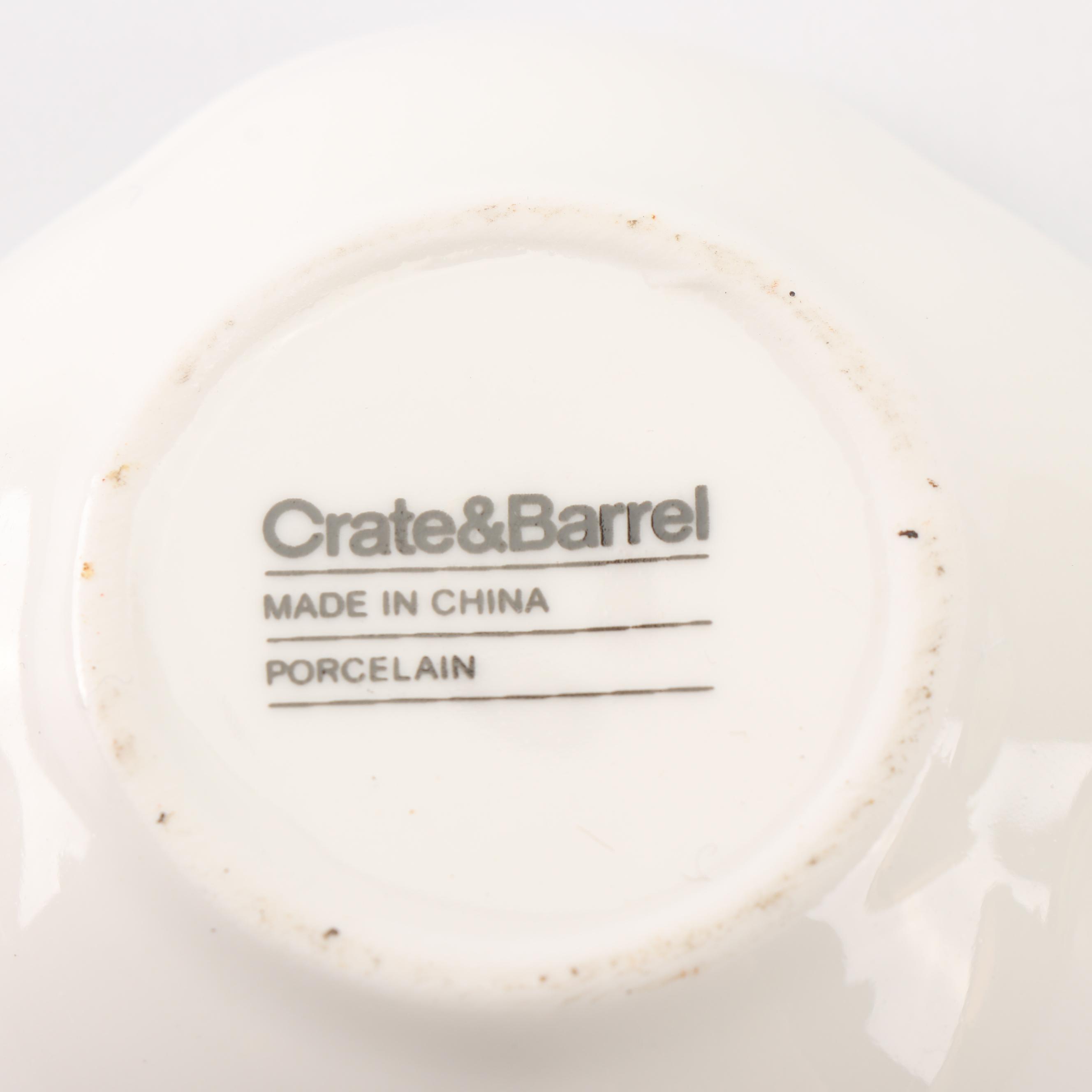 Podamsa and Crate & Barrel Porcelain Soy Sauce Dishes EBTH