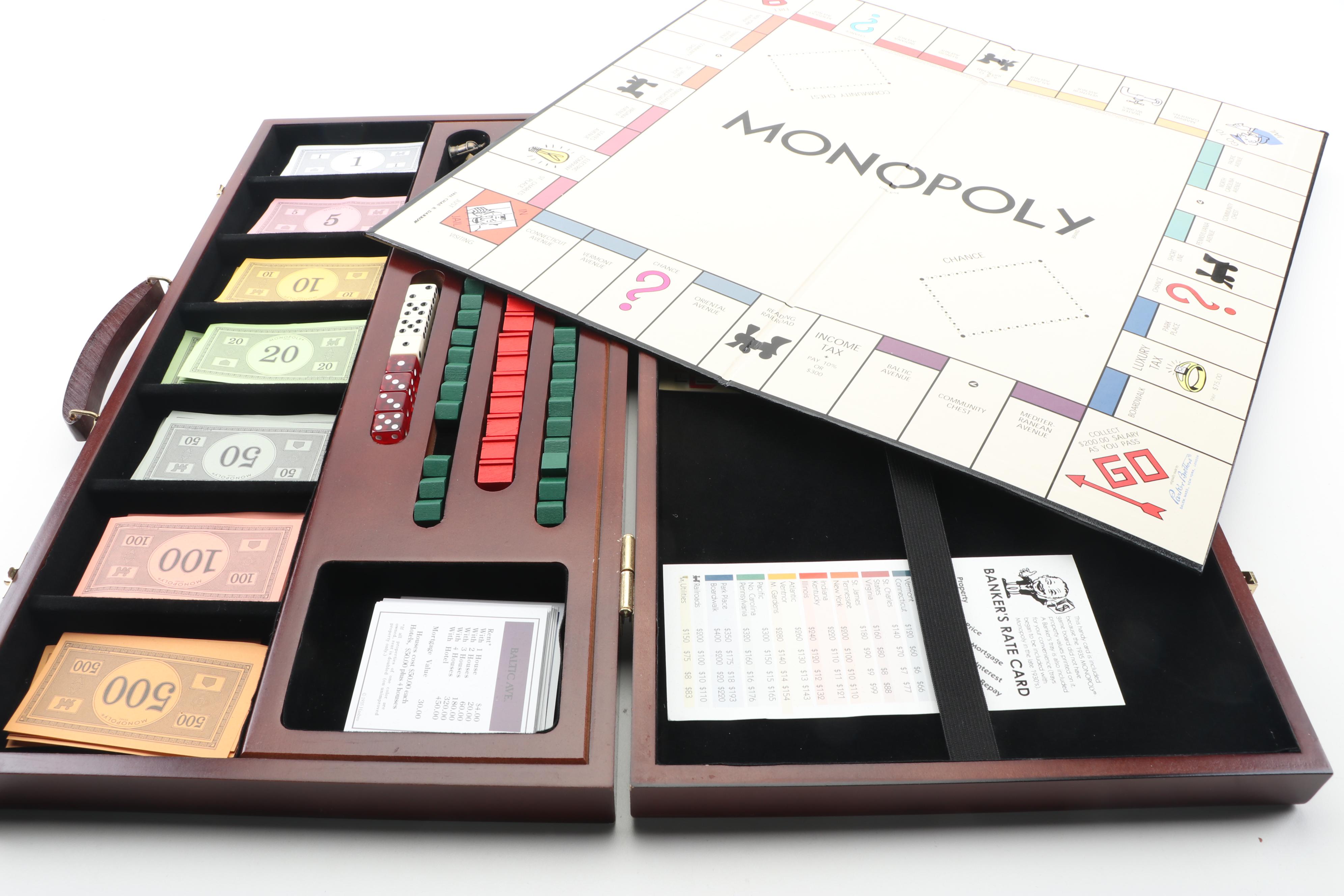 Classic Reproduction 1935 Deluxe First Edition Monopoly Board Game with Case EBTH