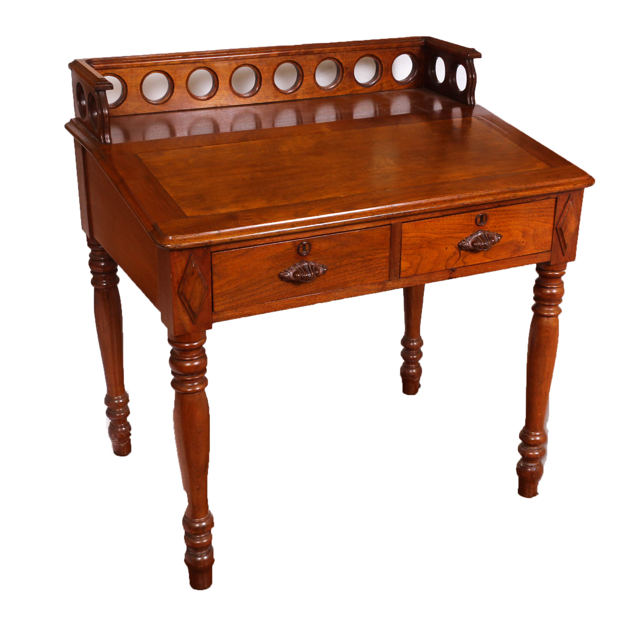 Antique Slant Top Writing Desk Ebth