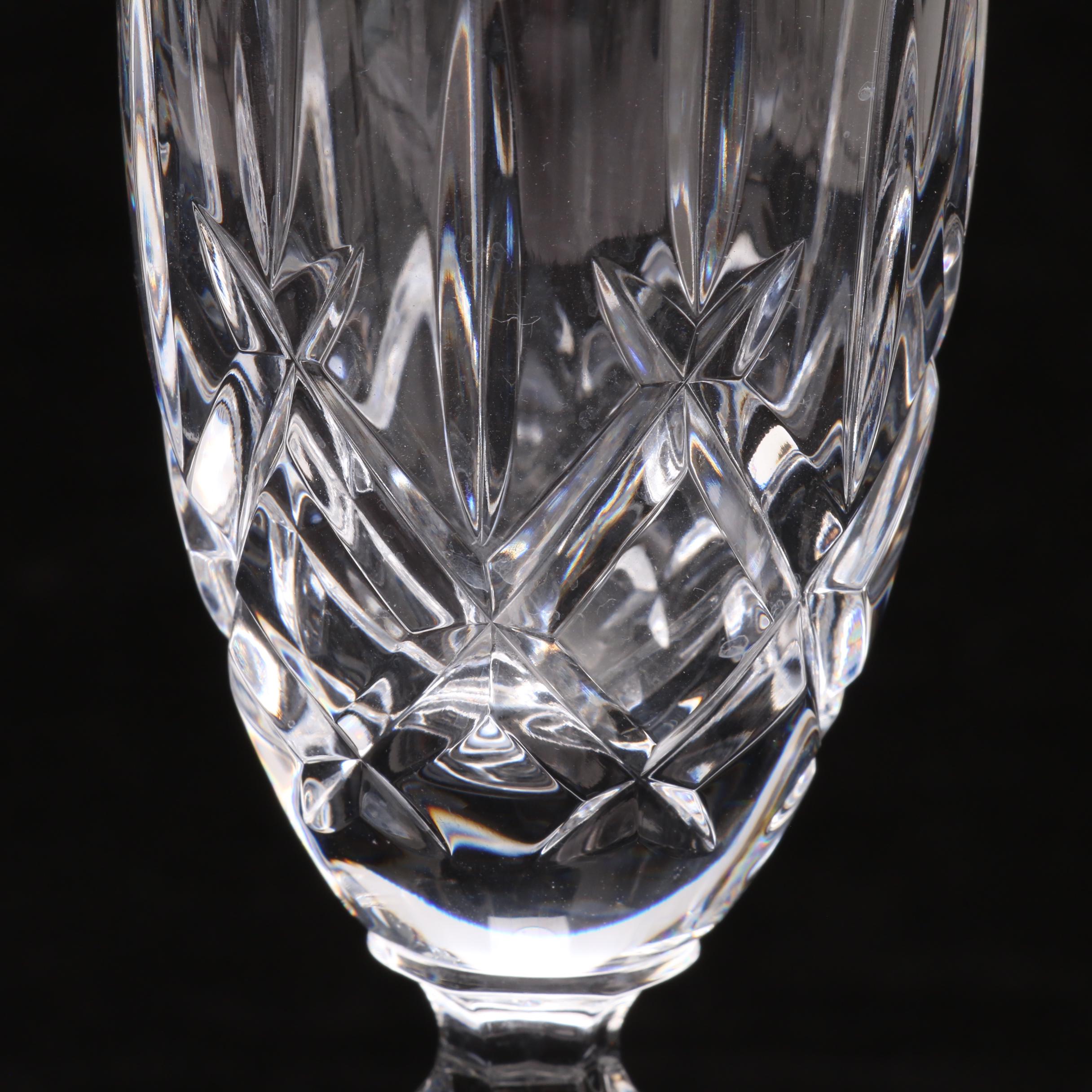 Gorham Crystal "Lady Anne" Fluted Champagne Glasses EBTH