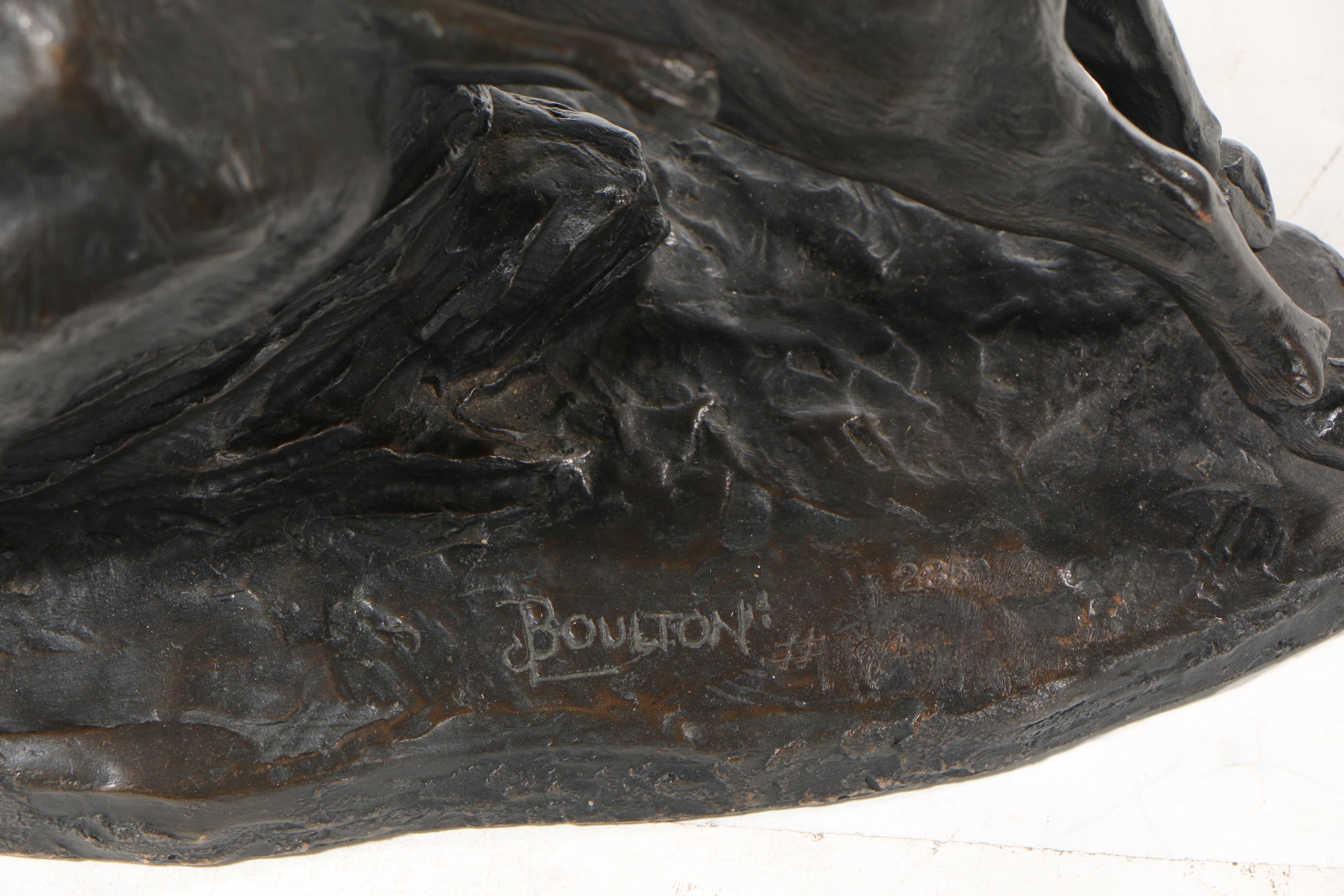 Joseph Boulton Bronze Sculpture "Two Buffalo" EBTH