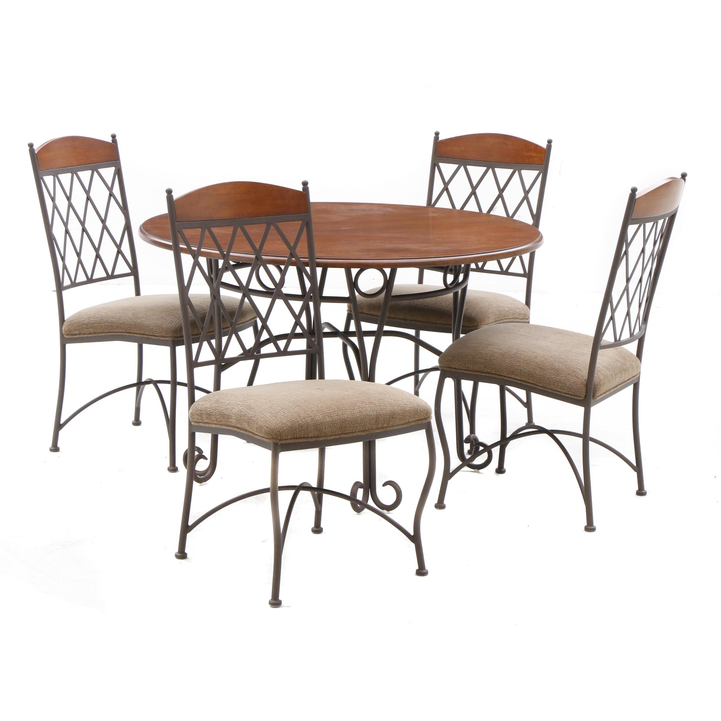 Napa Ridge Round Dining Table And Side Chairs By Minson Corporation