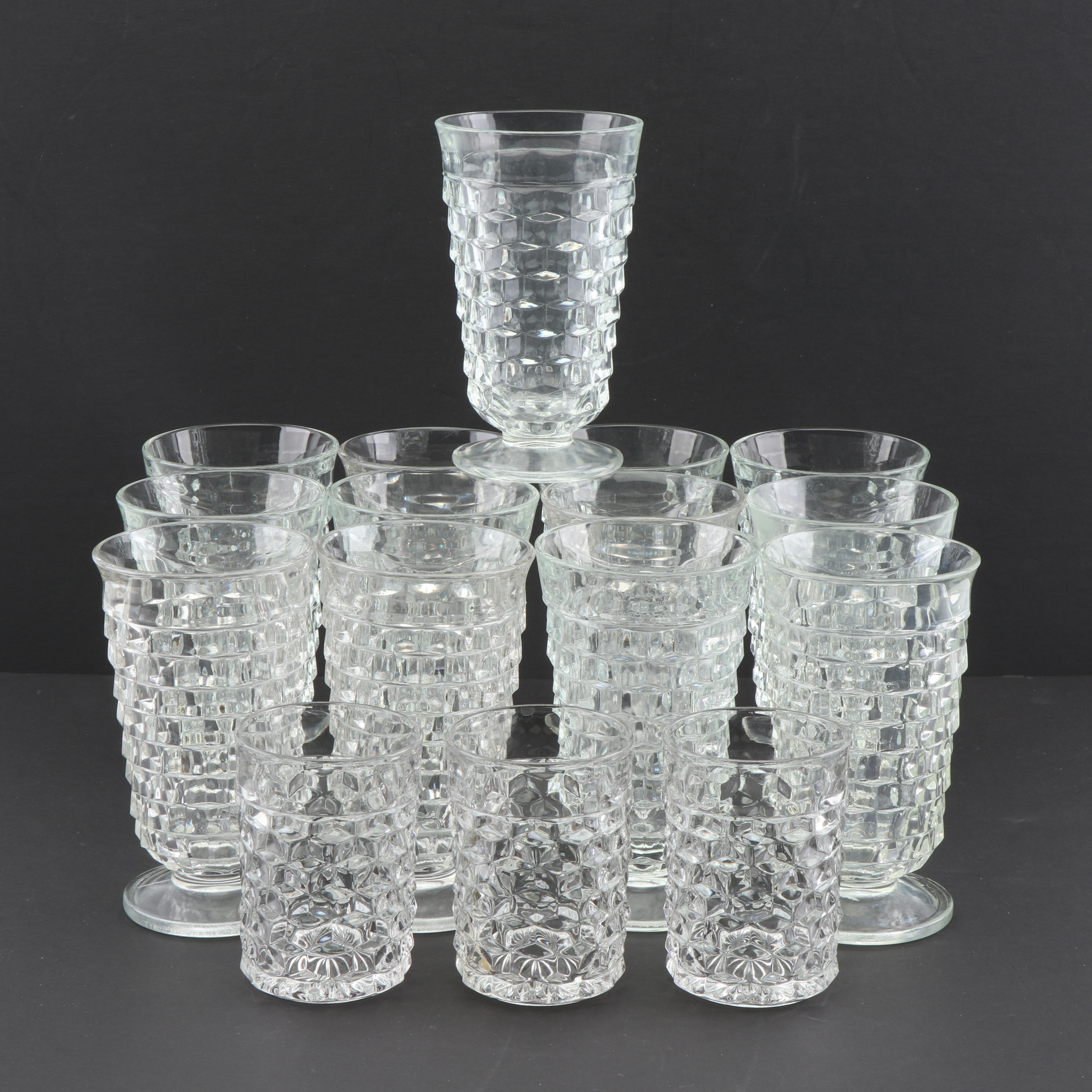 Fostoria "American Clear" Iced Tea Glasses and Tumblers EBTH