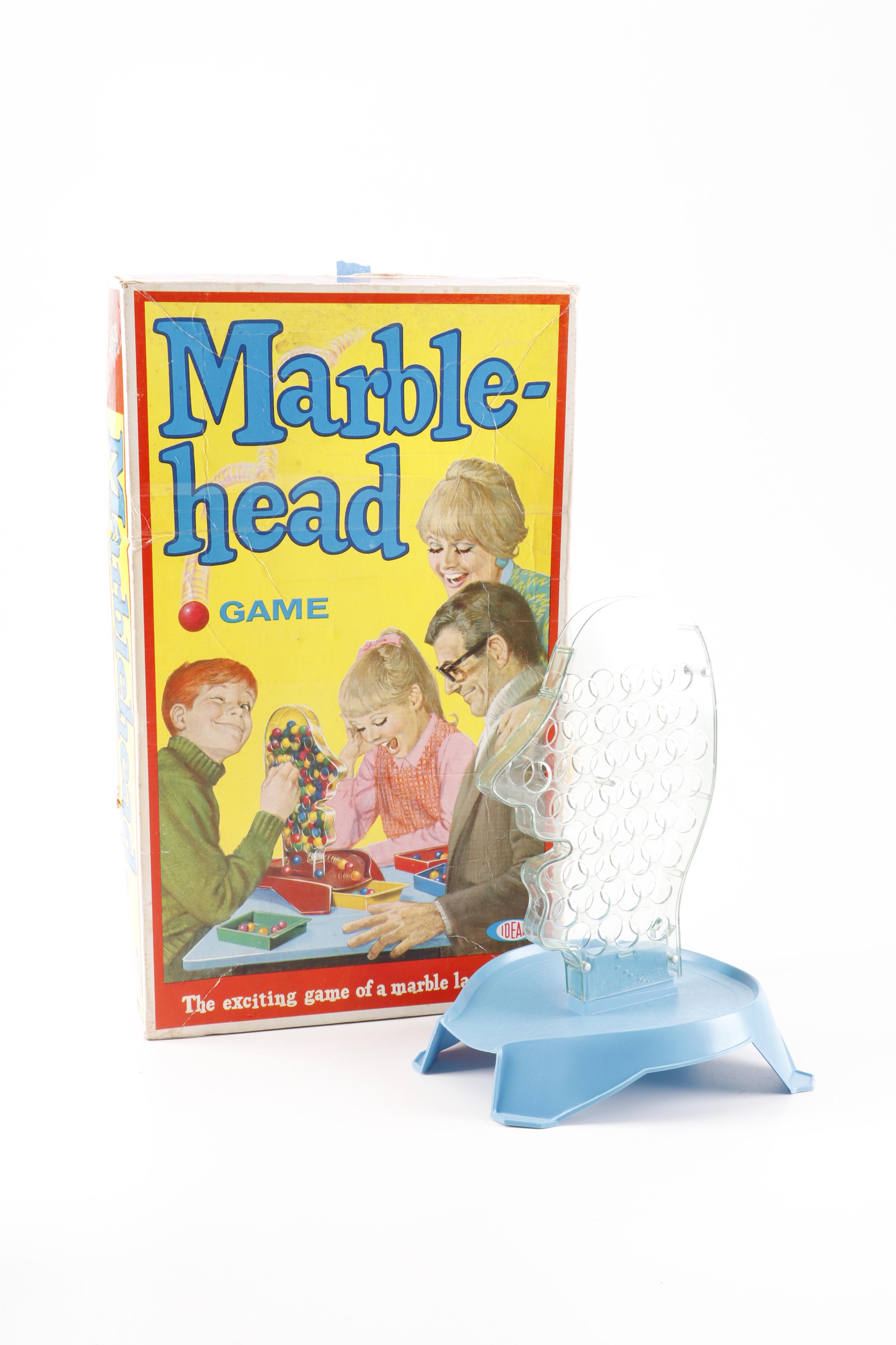 Marblehead Game with Other Games and Glass Marbles EBTH