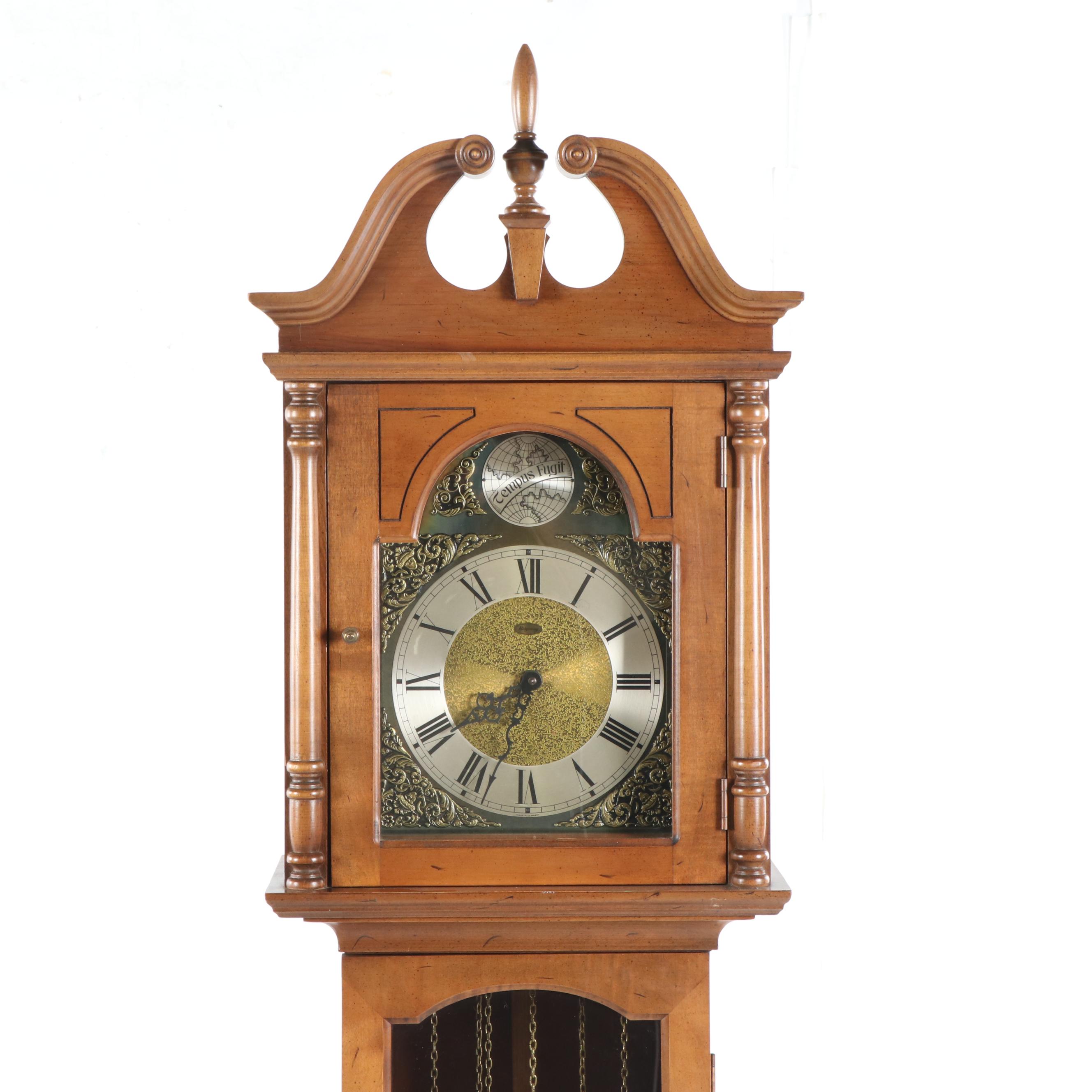 Ridgeway Chippendale Style Grandmother Clock with Westminster Chimes EBTH