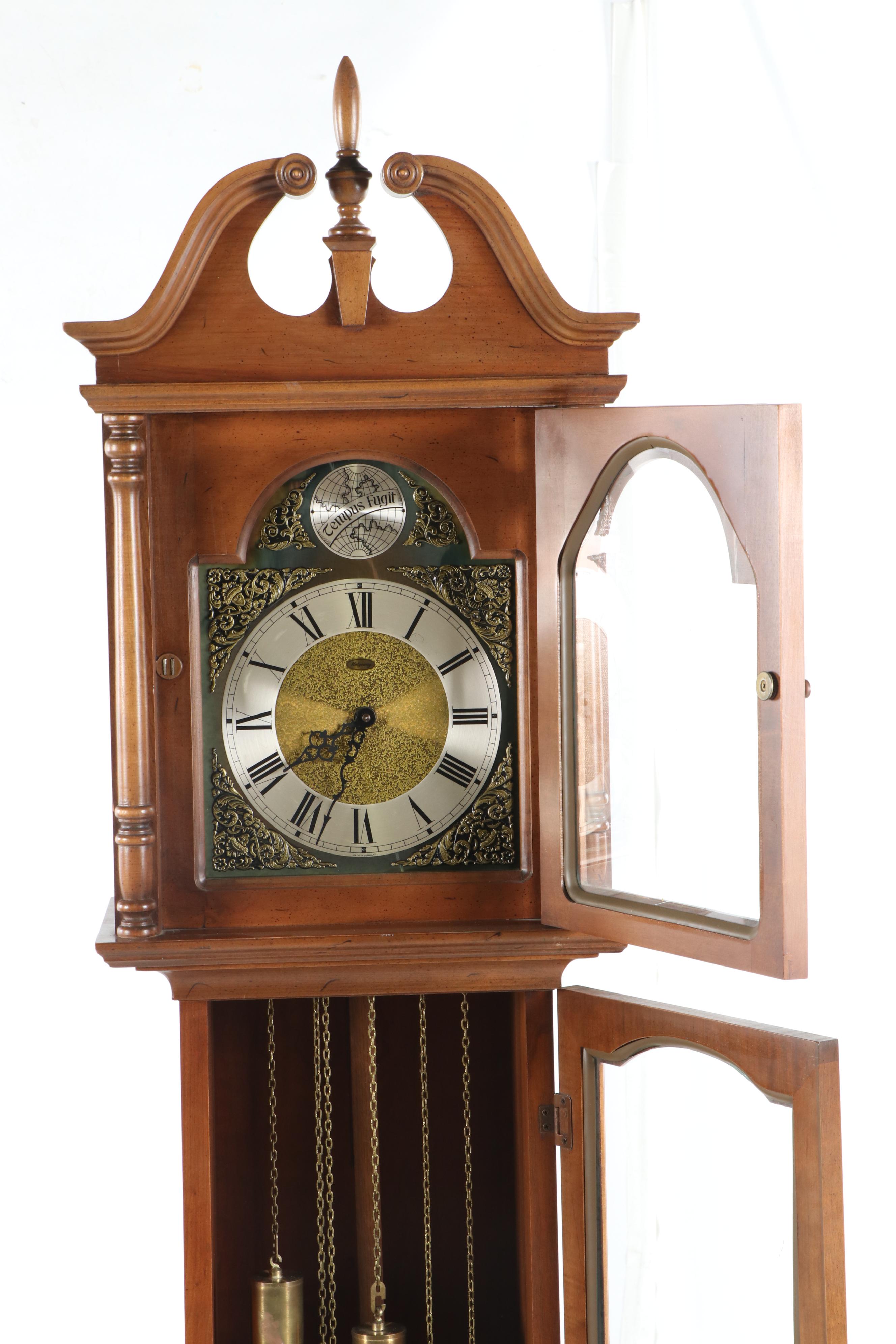 Ridgeway Chippendale Style Grandmother Clock with Westminster Chimes EBTH