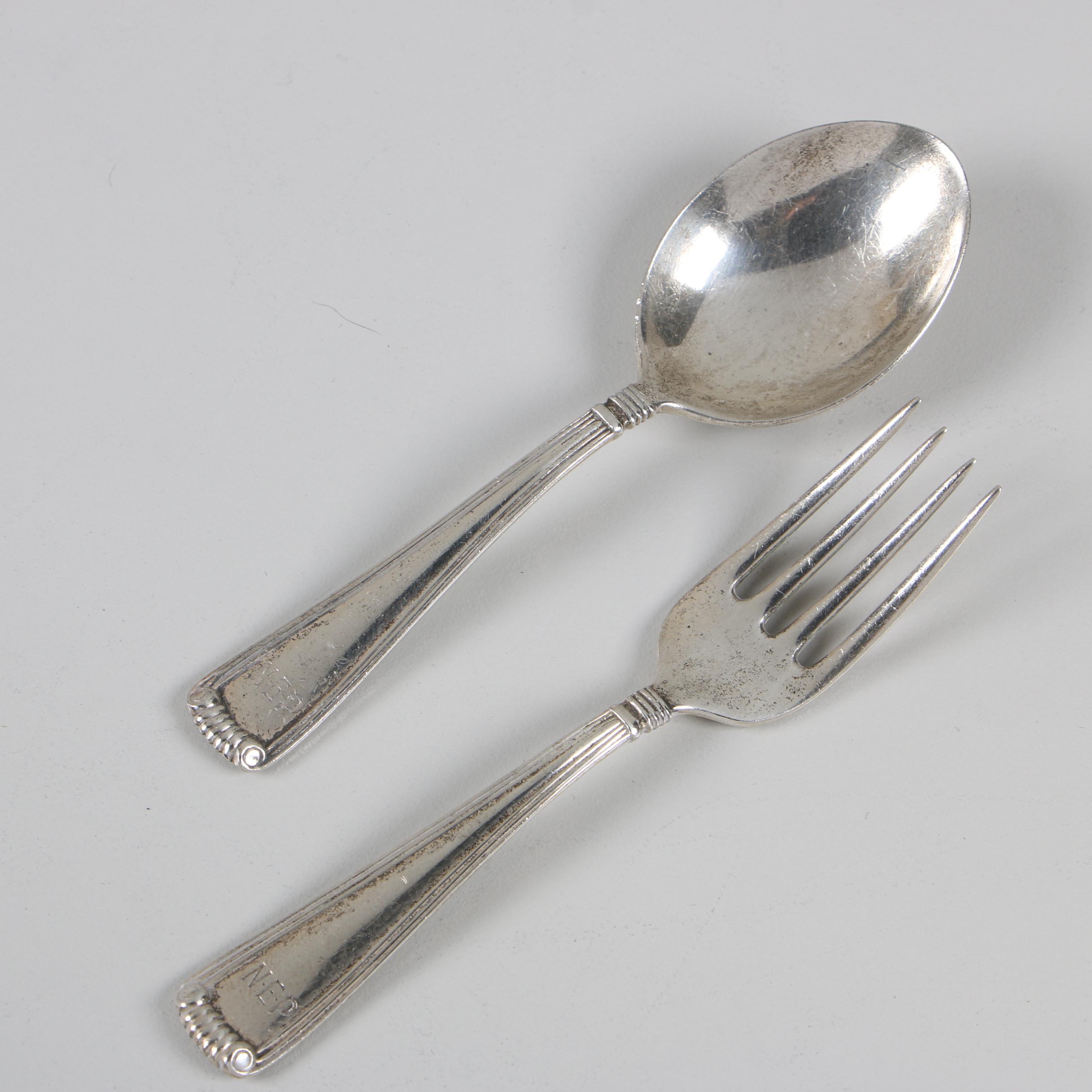 baby silver cutlery set