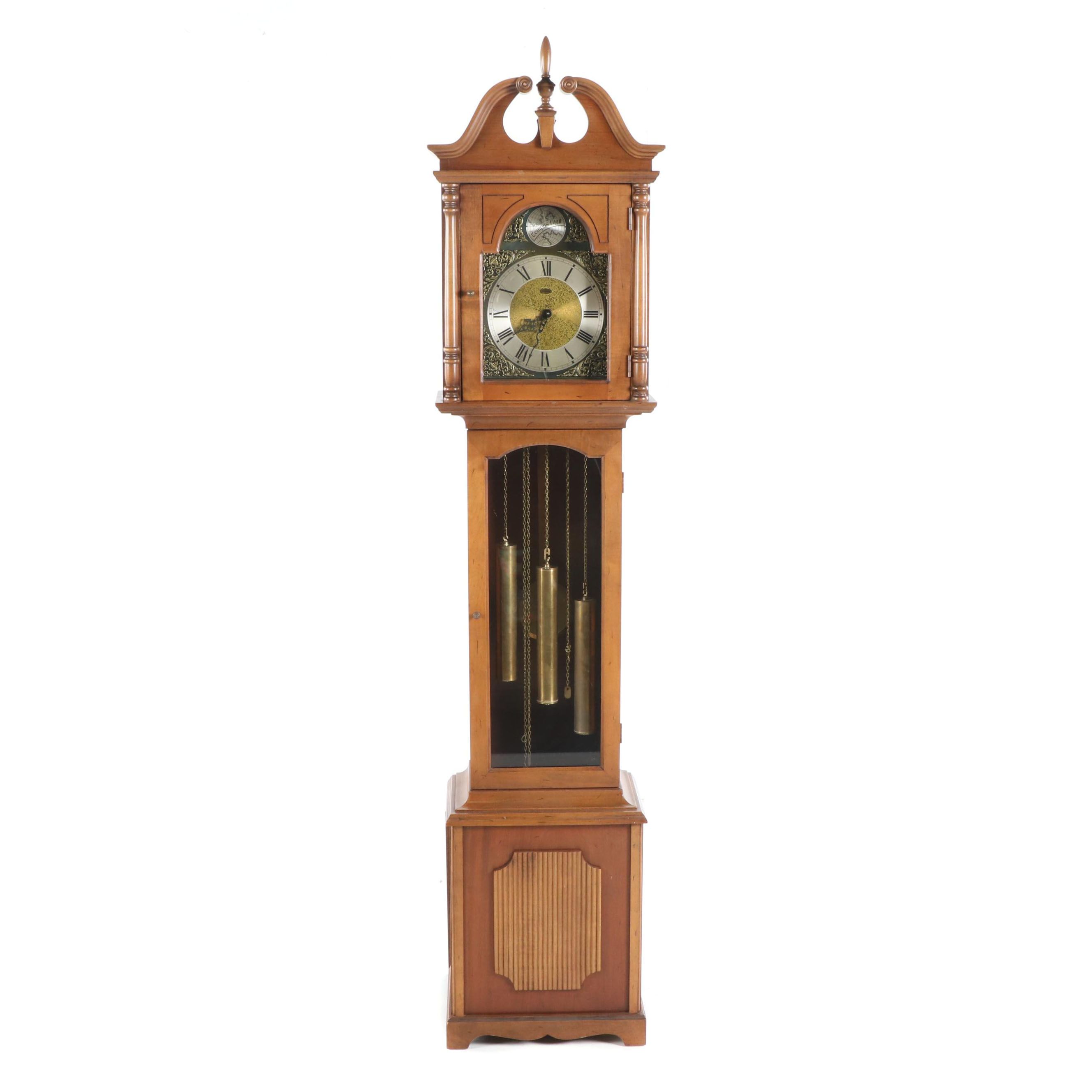 Ridgeway Chippendale Style Grandmother Clock with Westminster Chimes EBTH