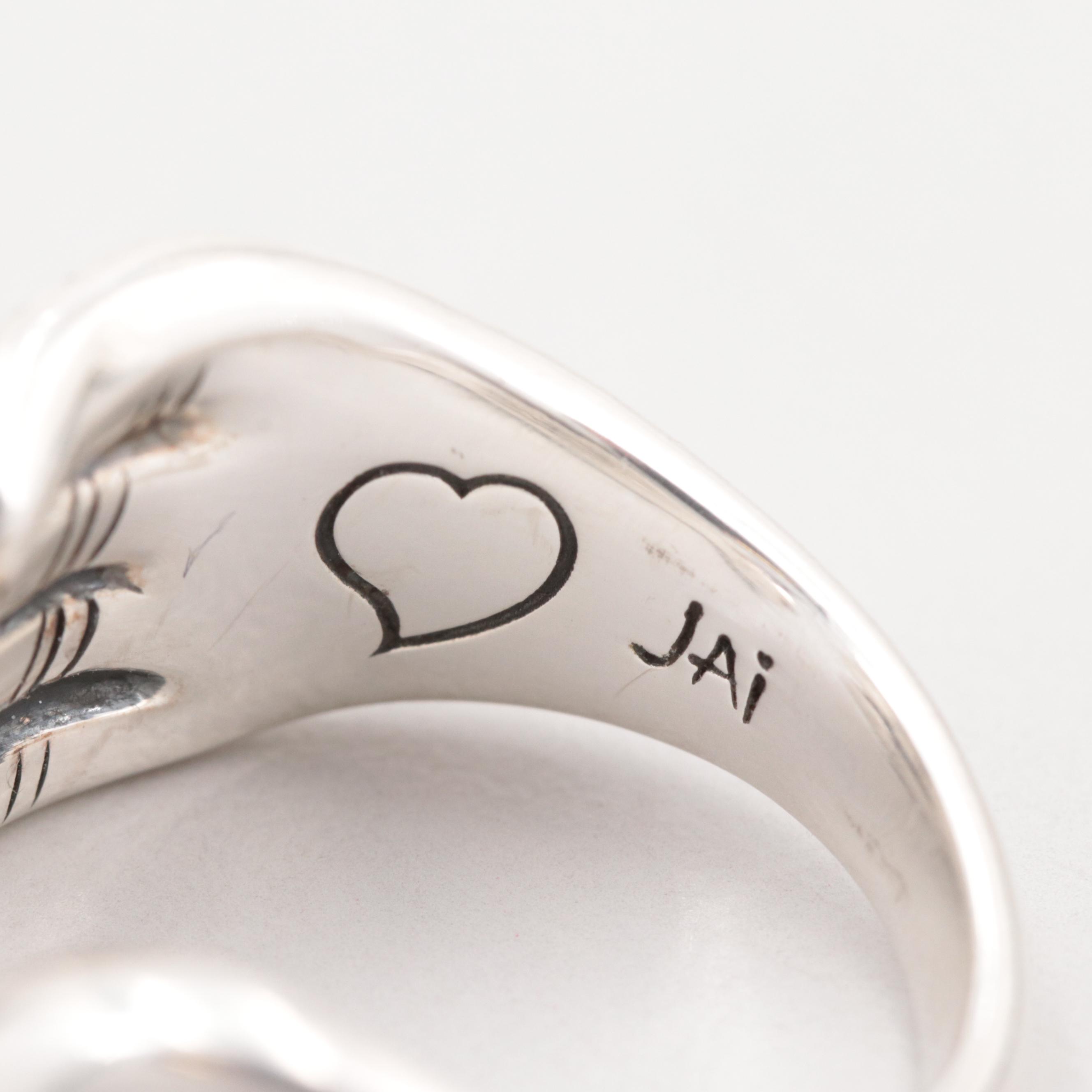 JAi by Scott Grimes Sterling Silver "I Love" Hand Ring EBTH