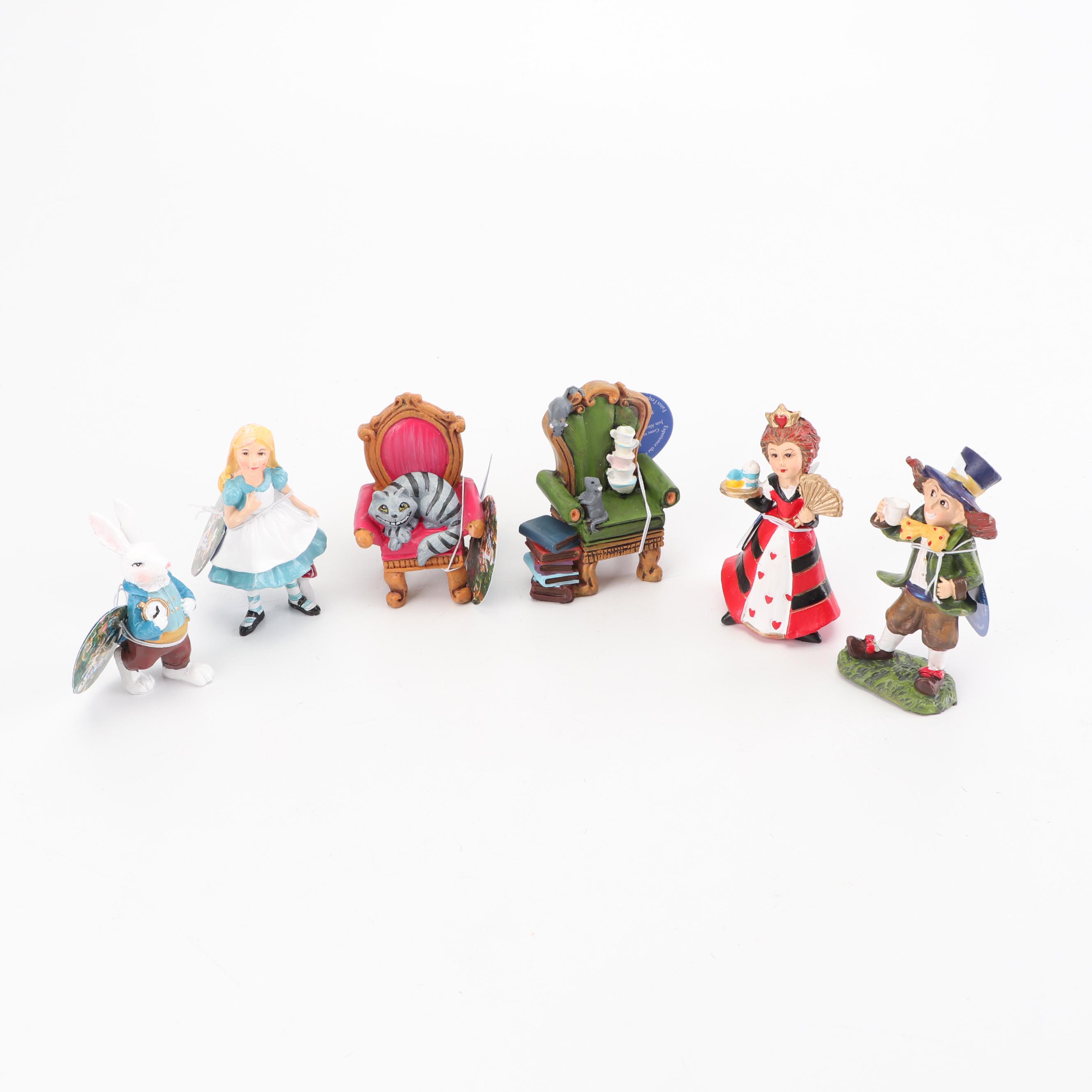 "Alice In Wonderland" Miniature Figurines By Giftcraft | EBTH