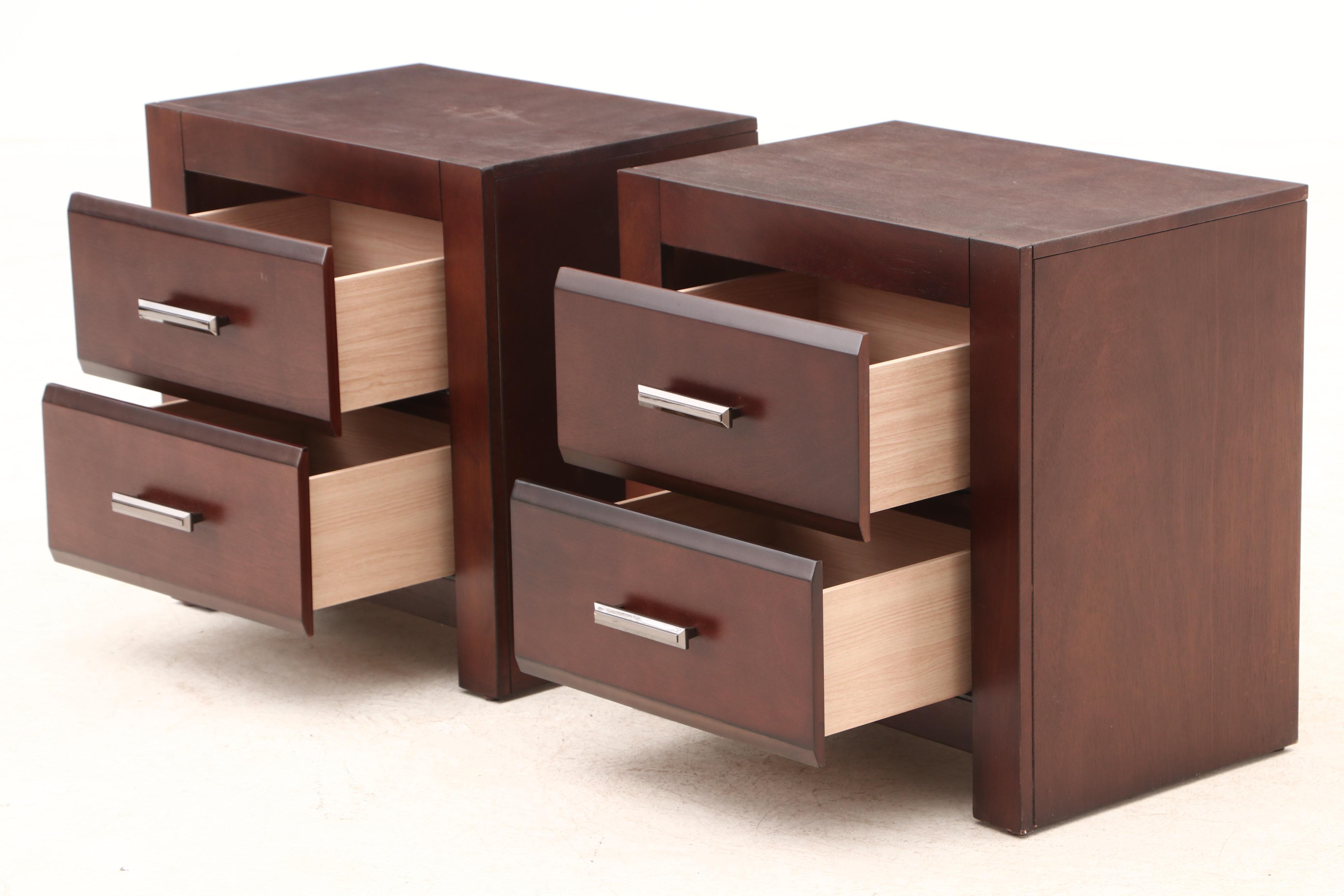 Walter Wabash Chest of Drawers Nightstands in Walnut EBTH