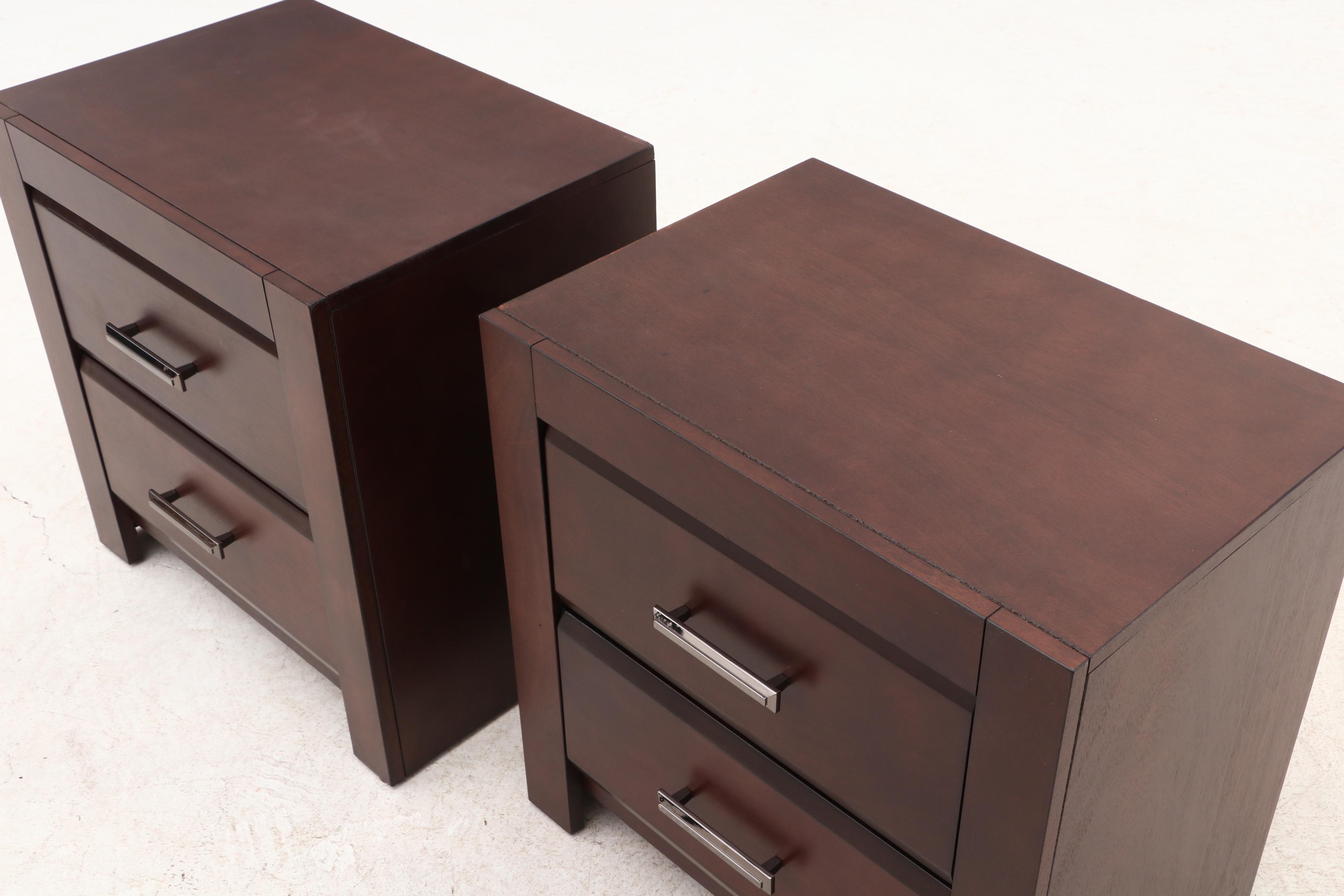 Walter Wabash Chest of Drawers Nightstands in Walnut EBTH