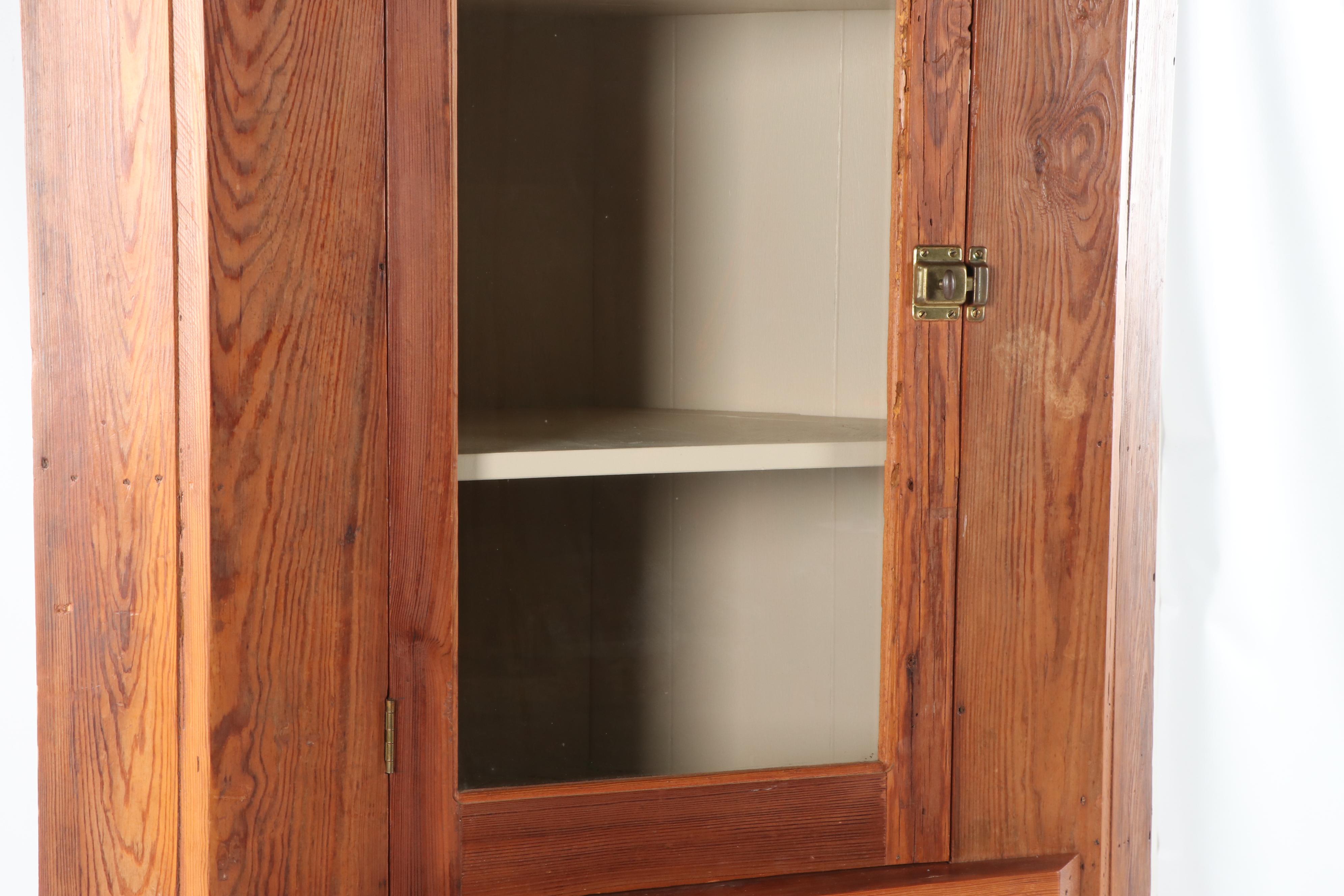 Repurposed Pine Corner Cabinet, Early 20th Century | EBTH