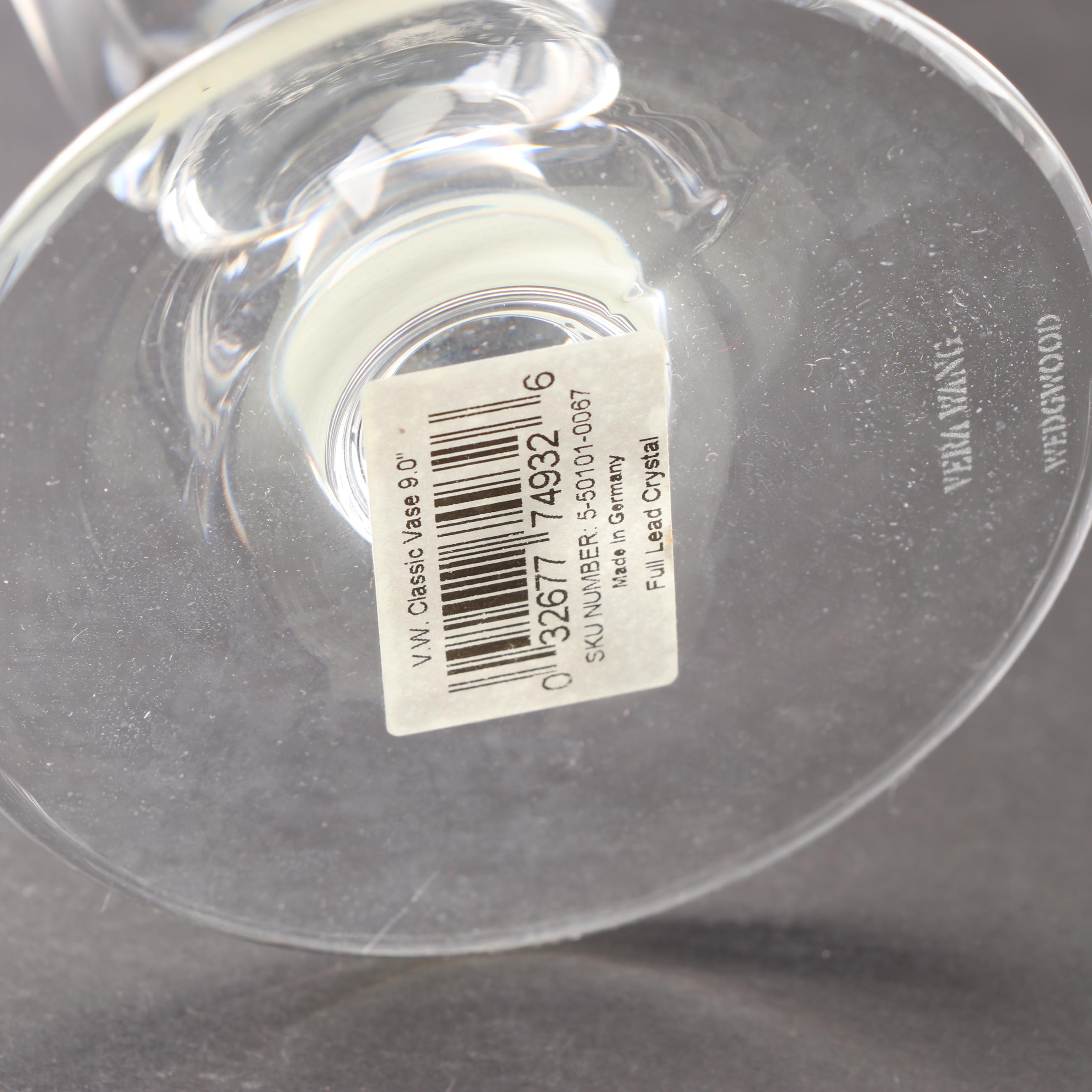 Vera Wang for Wedgwood "Illusion" and "Classic" Crystal Vases EBTH