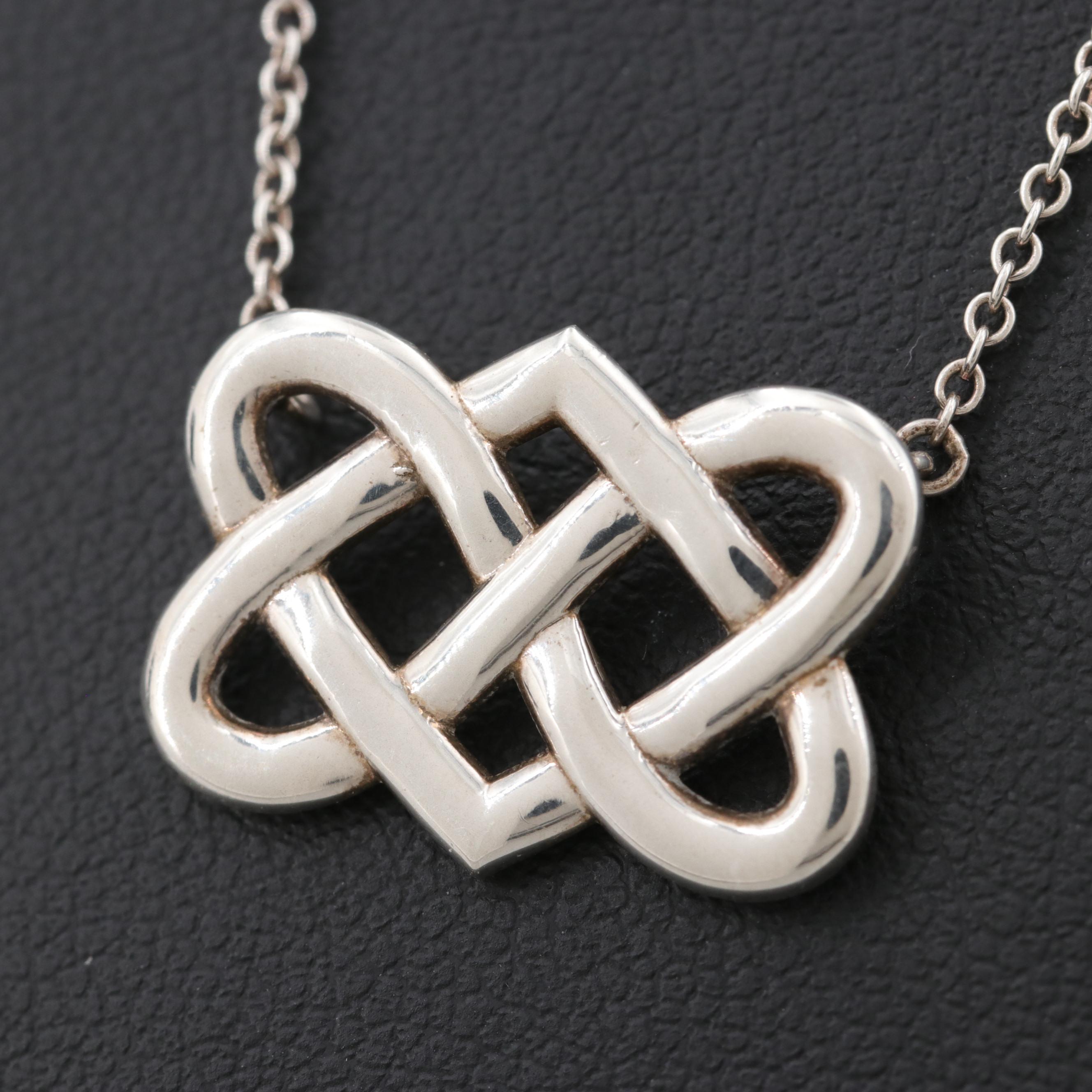 tiffany celtic knot necklace